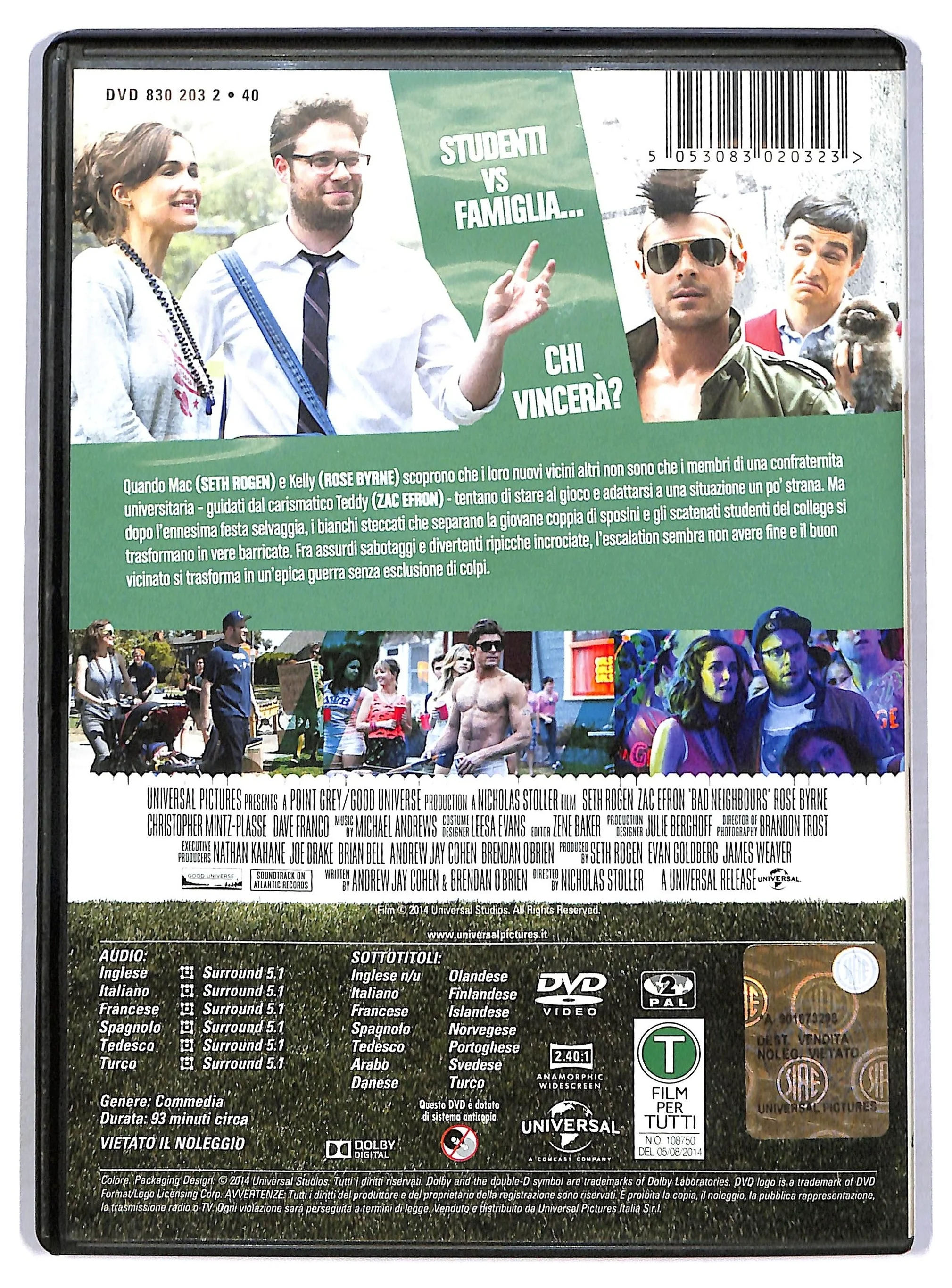 EBOND Cattivi Vicini Con Zac Efron NOLEGGIO DVD DB749113 - Image 2
