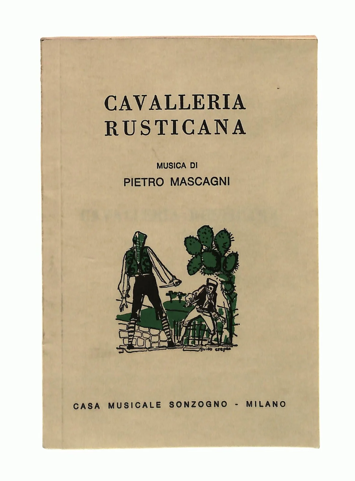 EBOND Cavalleria Rusticana Mascagni Sonzogno Libretto Libro LI048891