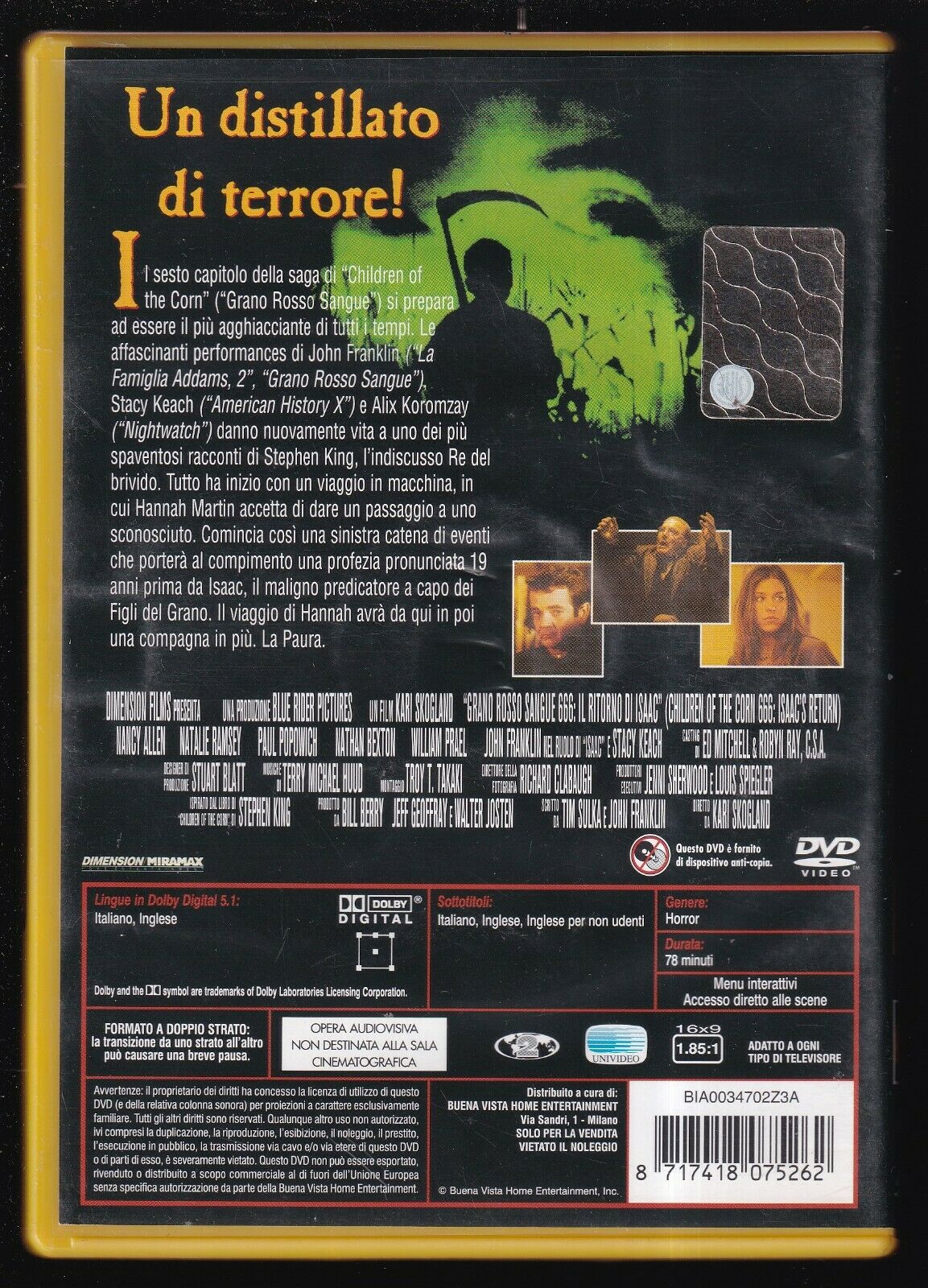 EBOND Children Of The Corn 666 - Il Ritorno Di Isaac NOLEGGIO DVD DB764344 - Image 2