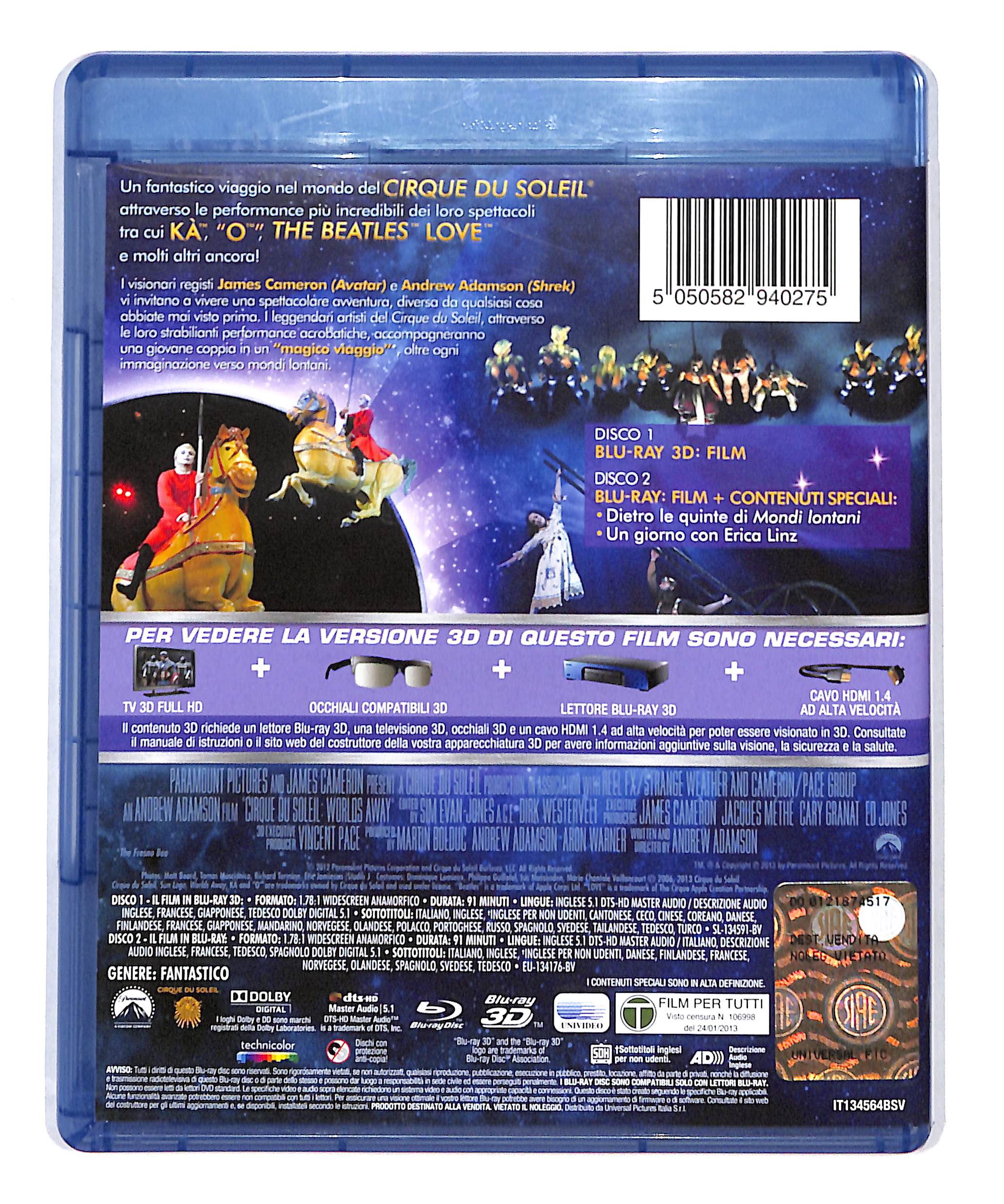 EBOND Cirque du Soleil mondi lontani BLURAY 3D BLURAY DB712725 - Image 2