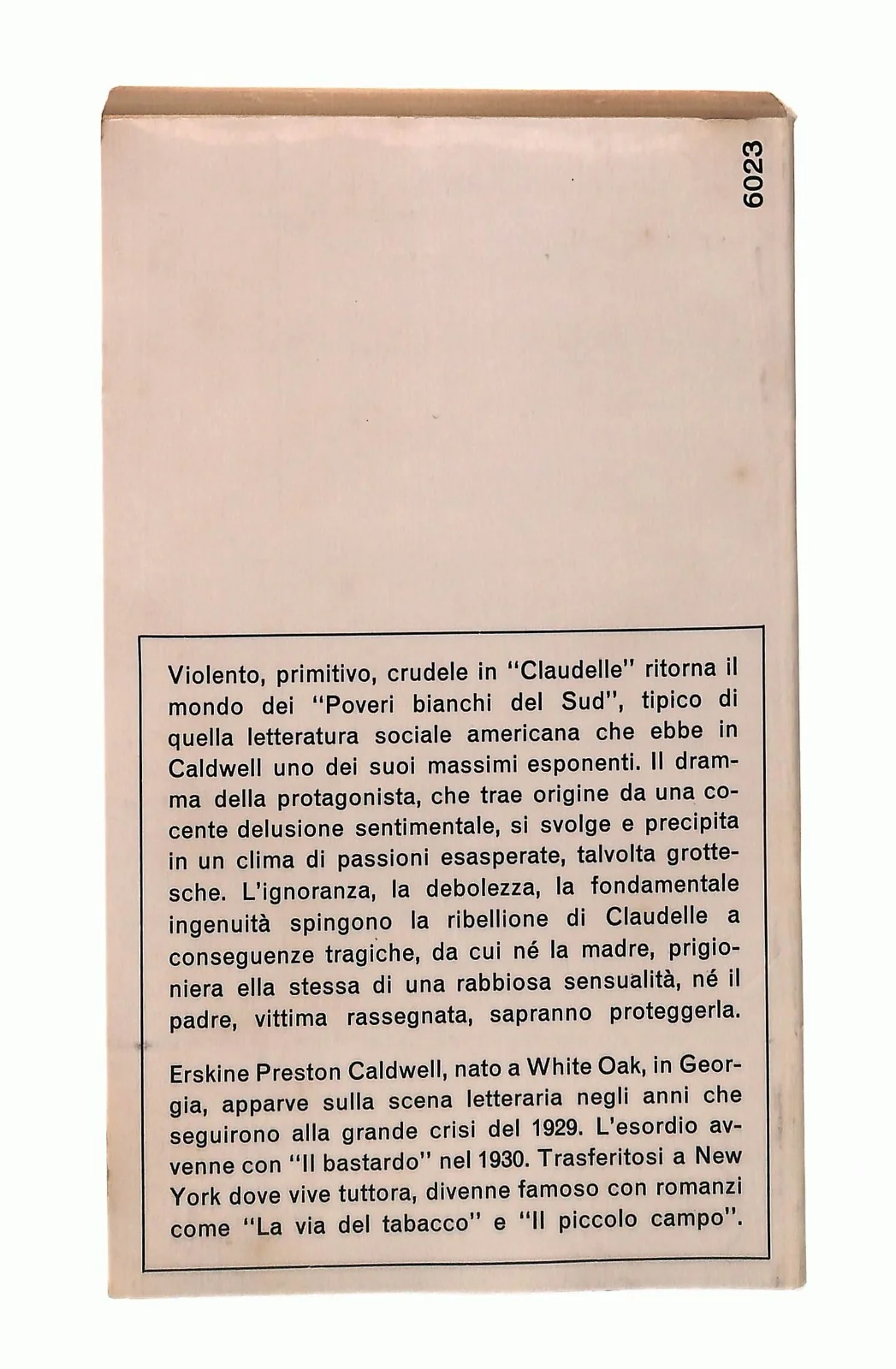 EBOND Claudelle Erskine Caldwell Mondadori 1966 Libro LI048829 - Image 2