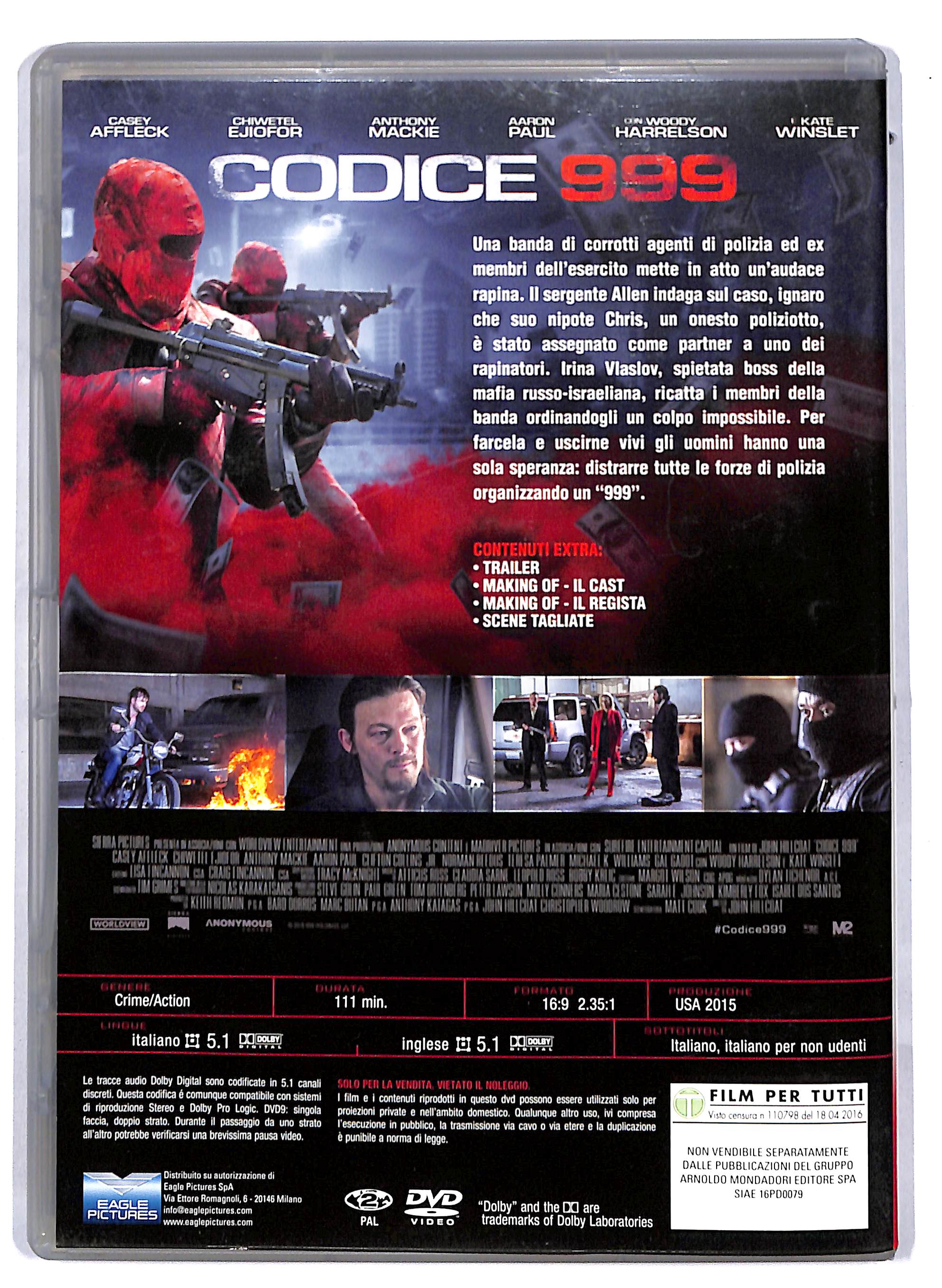 EBOND Codice 999 EDITORIALE NOLEGGIO DVD DB741317 - Image 2