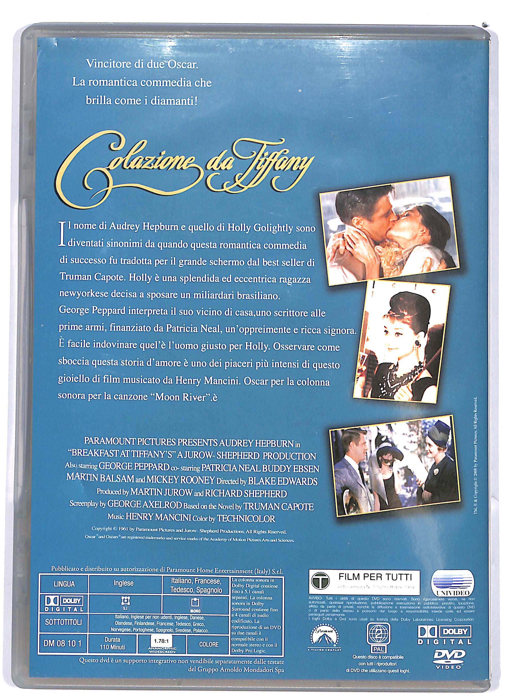 EBOND Colazione da Tiffany EDITORIALE DVD DB710853 - Image 2