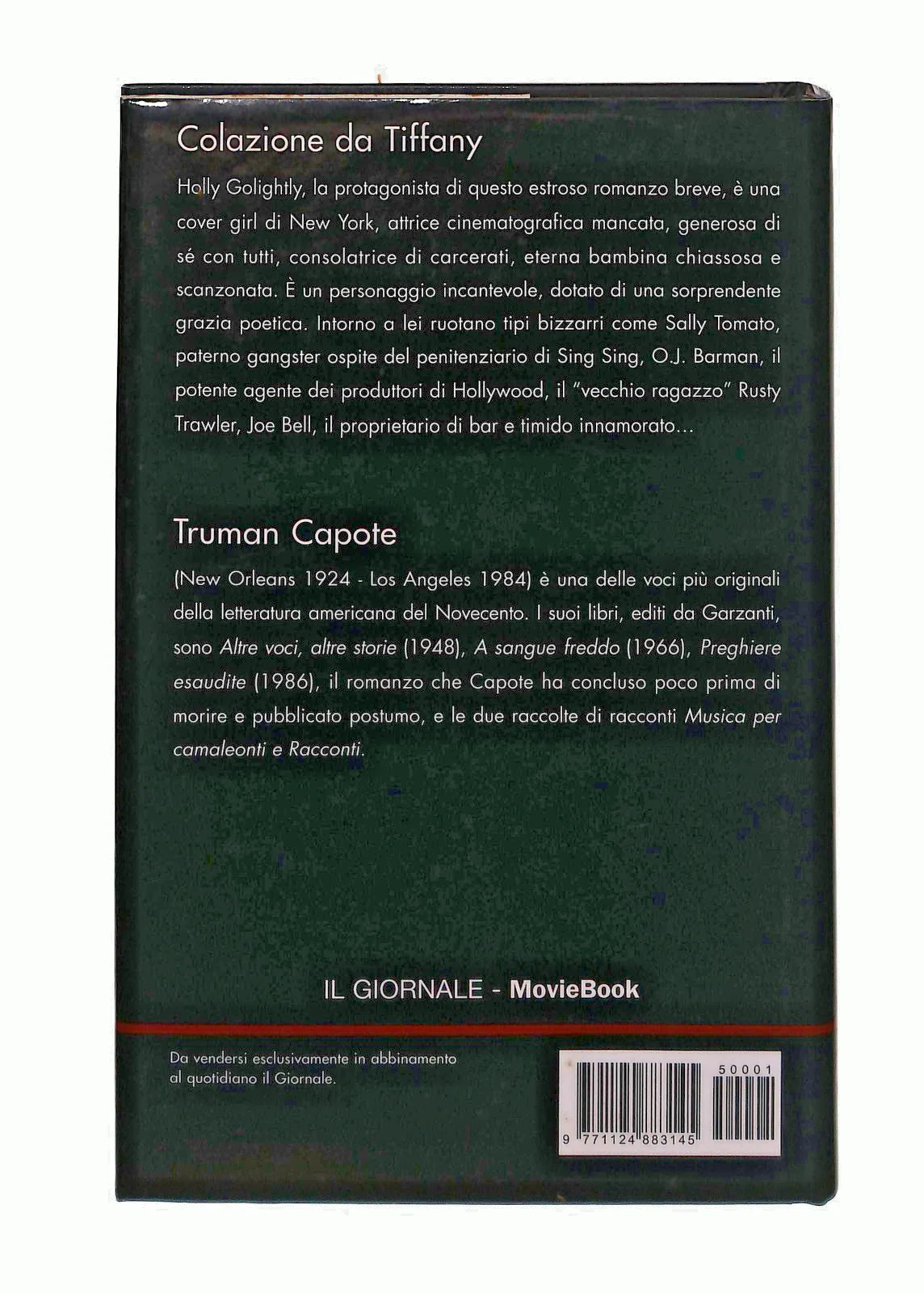 EBOND Colazione Da Tiffany Truman Capote Il Giornale Libro LI046534 - Image 2