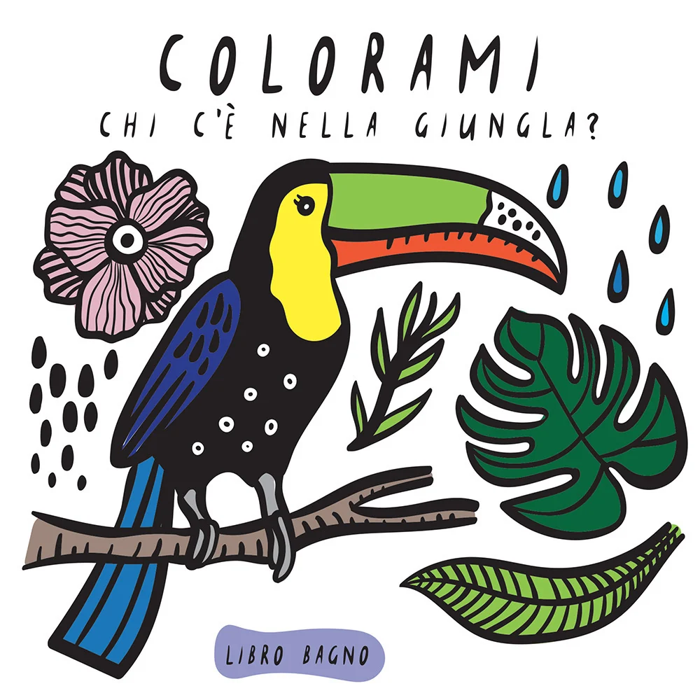 Colorami. Chi C'e' Nella Giungla? Libro Bagno - Wee Gallery