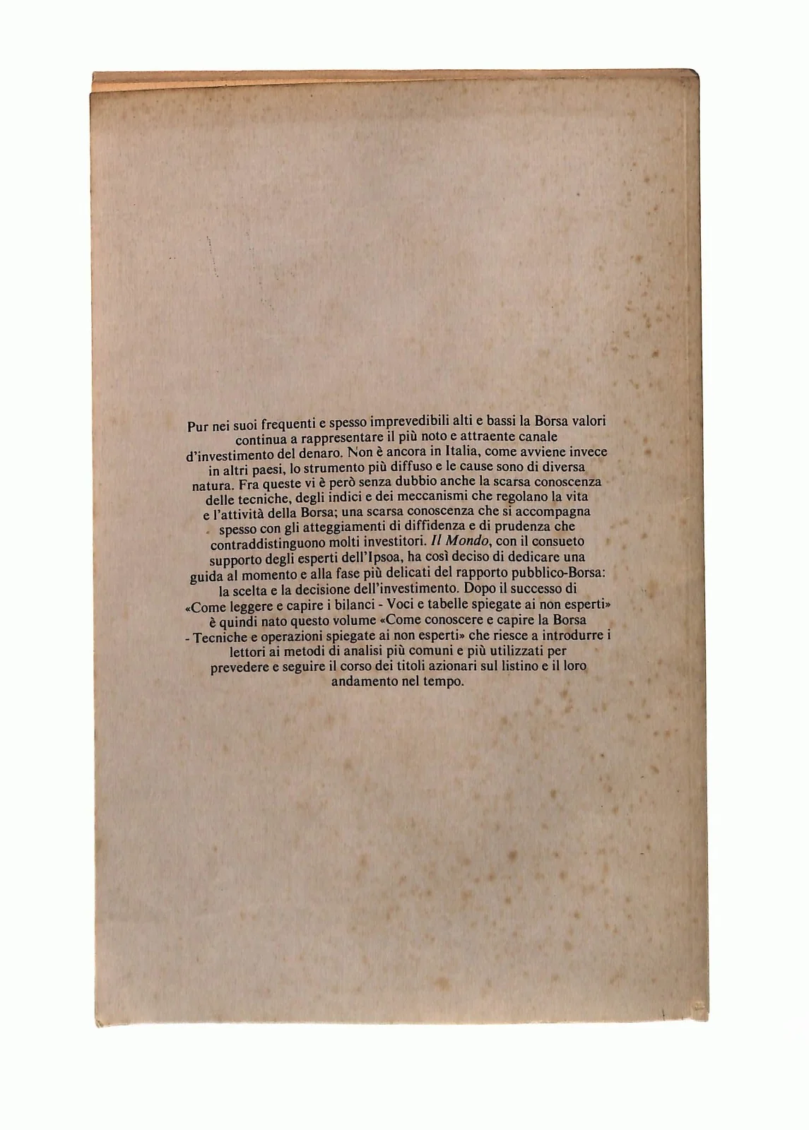 EBOND Come Conoscere e Capire La Borsa Il Mondo Libro LI045713 - Image 2