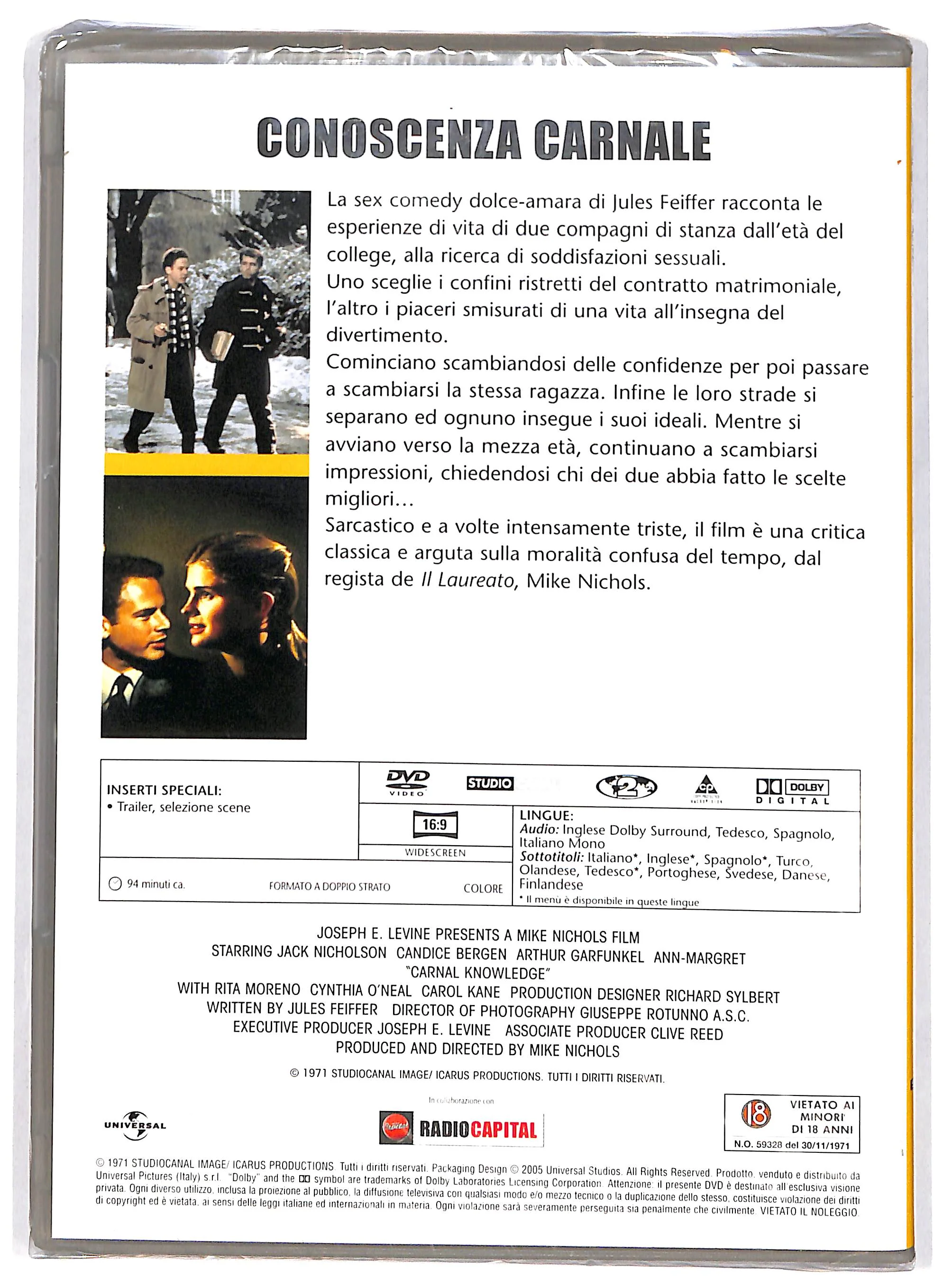 EBOND Conoscenza carnale EDITORIALE DVD DB734634 - Image 2