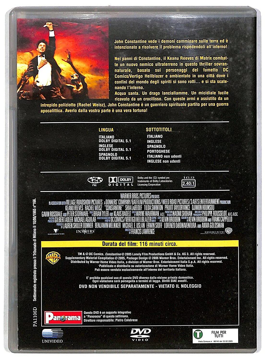 EBOND Constantine Con Keanu Reeves Editoriale DVD DB758646 - Image 2
