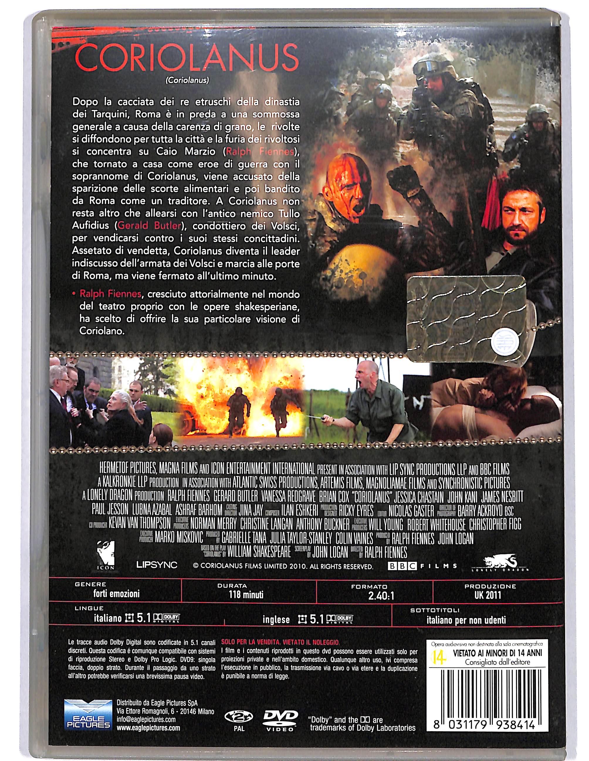 EBOND Coriolanus NOLEGGIO DVD DB752854 - Image 2