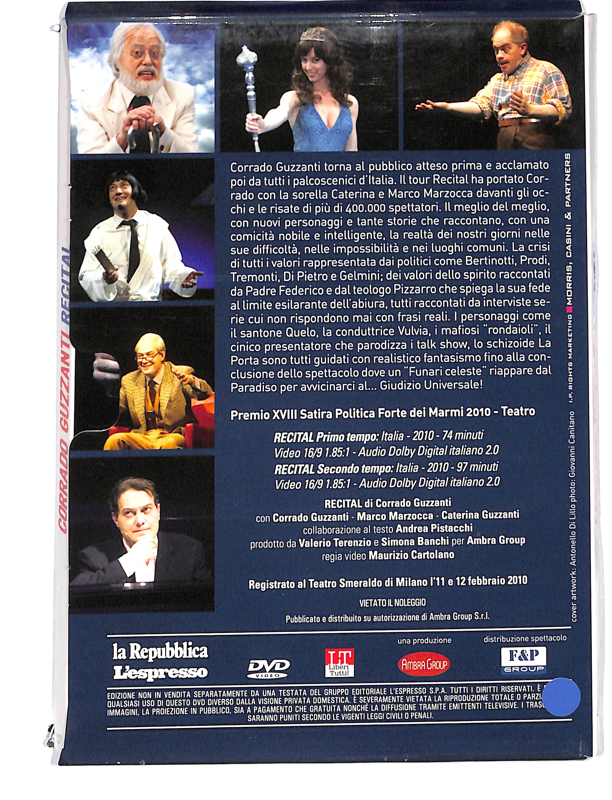 EBOND Corrado Guzzanti Recital DIGIPACK EDITORIALE DVD DB692249 - Image 2