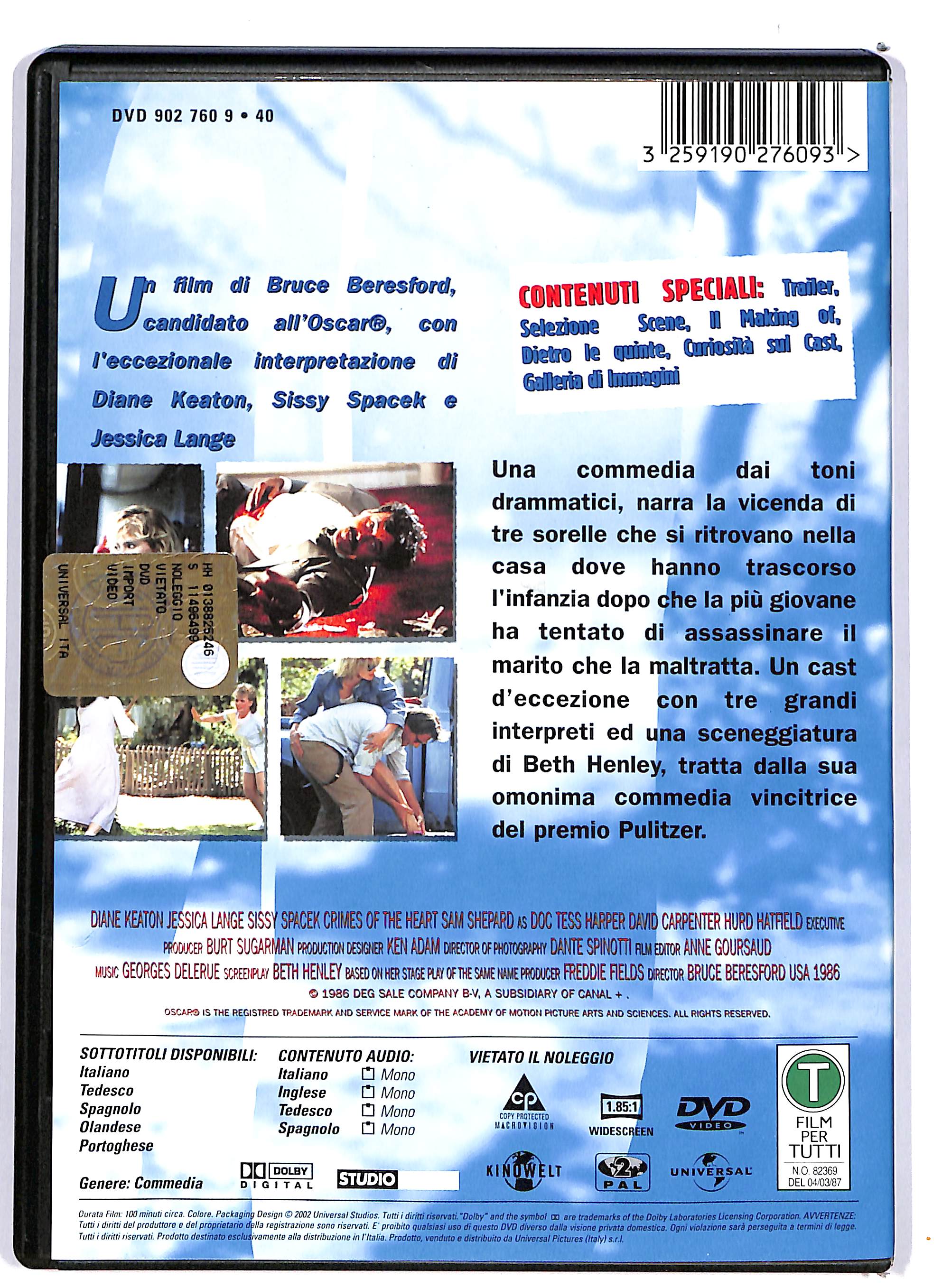 EBOND Crimini del cuore DVD DB746341 - Image 2
