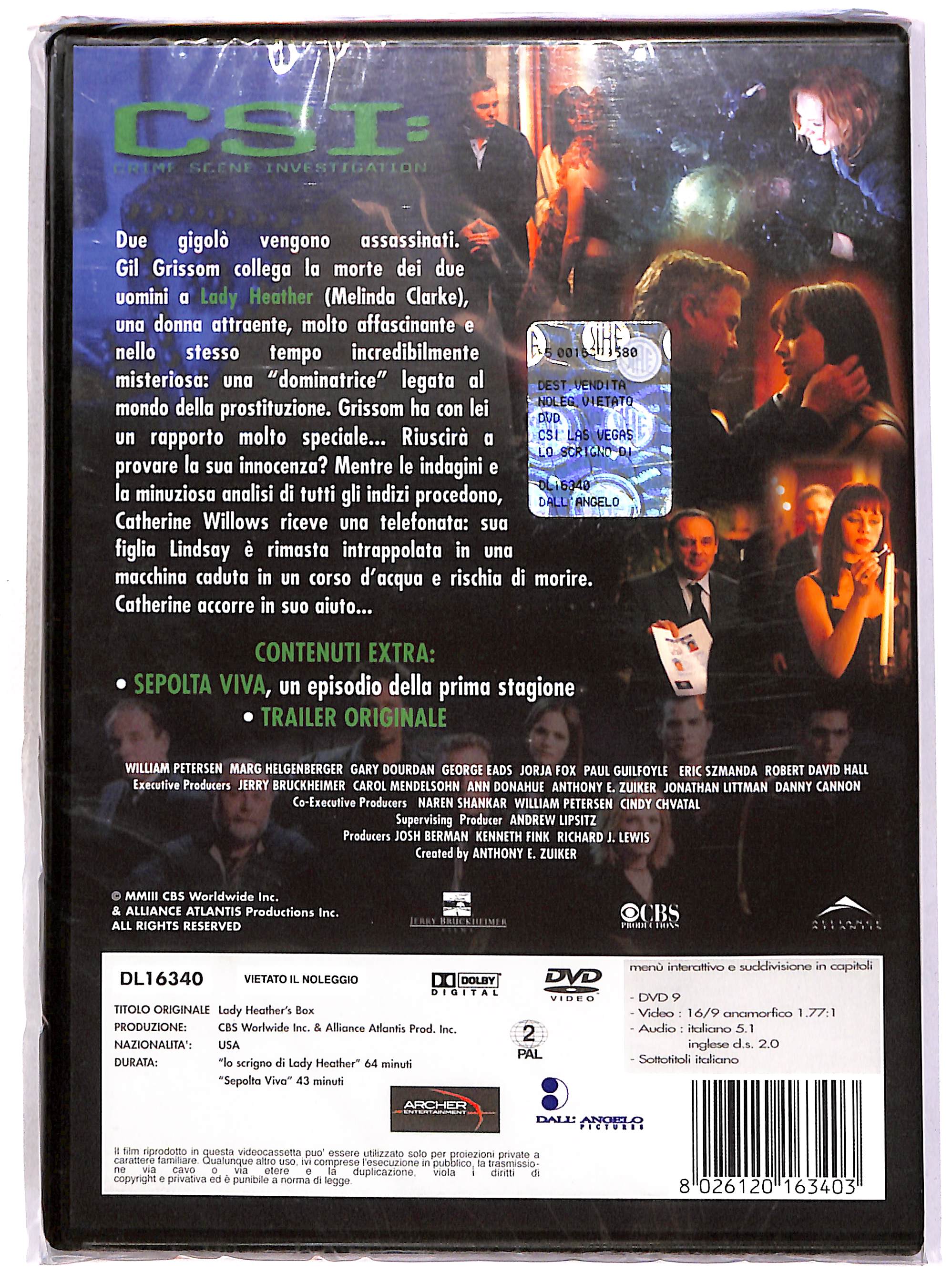 EBOND CSI: Crime Scene Investigation - Lo scrigno di Lady Heather DVD DB731660 - Image 2