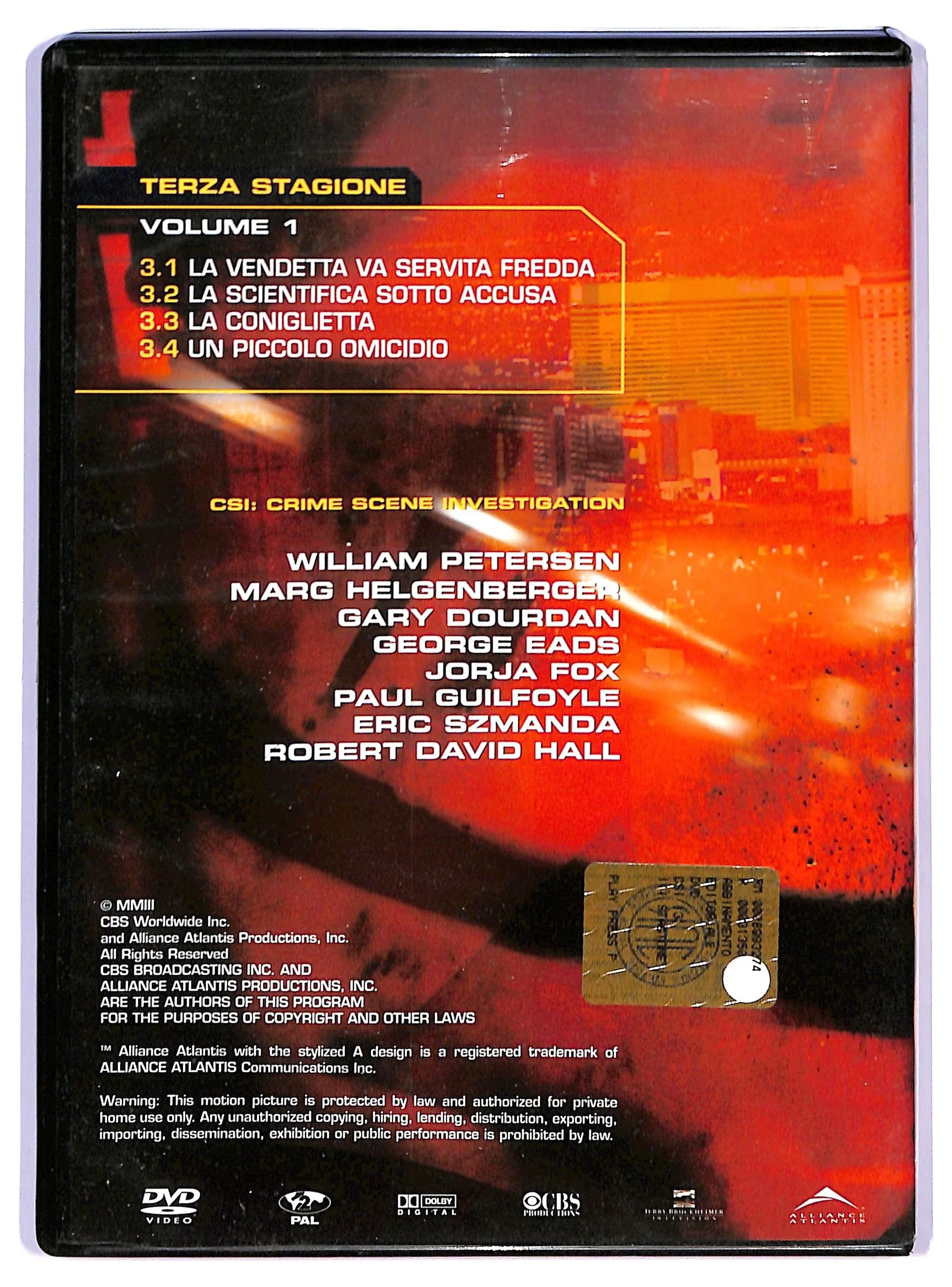 EBOND CSI Terza Stagione DVD DB719437 - Image 2