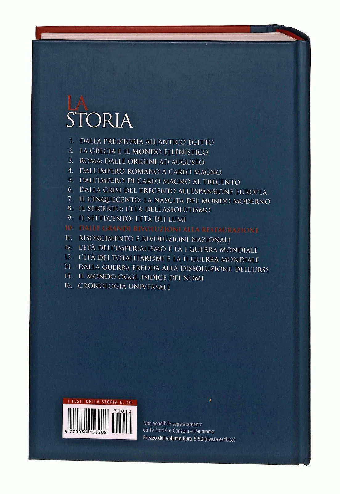 EBOND Dalle Grandi Rivoluzioni Alla Restaurazione La Storia 10 Libro LI047729 - Image 2