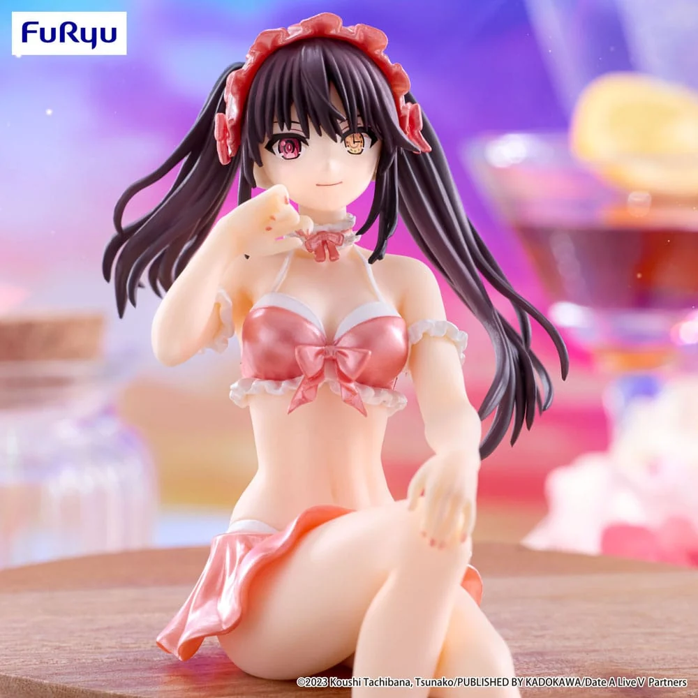 Date A Live V Noodle Stopper PVC Statue Kurumi Tokisaki Swimsuit Pastel Red Color Ver. 15 cm - Image 5