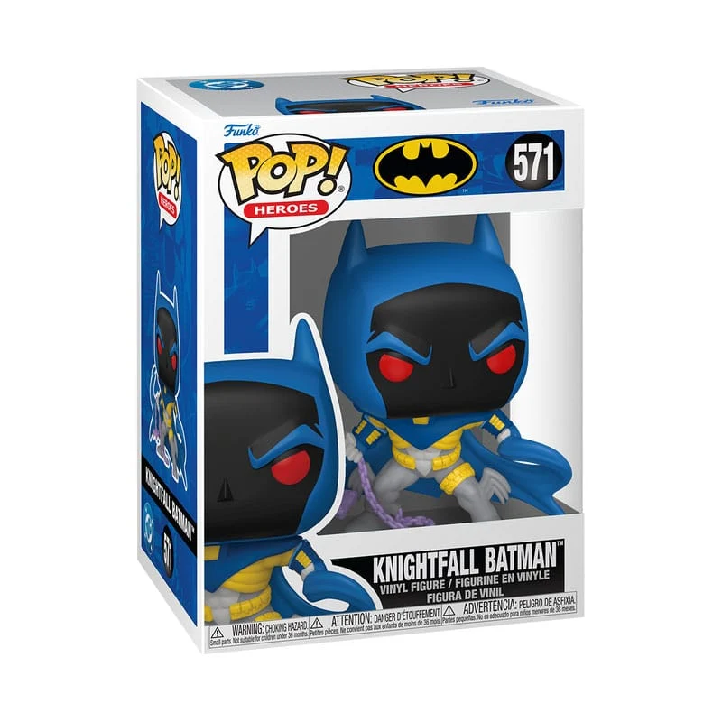 DC THRU THE YEARS POP! HEROES VINYL FIGURES KNIGHTFALL BATMAN(90'S) 9 CM - Image 2