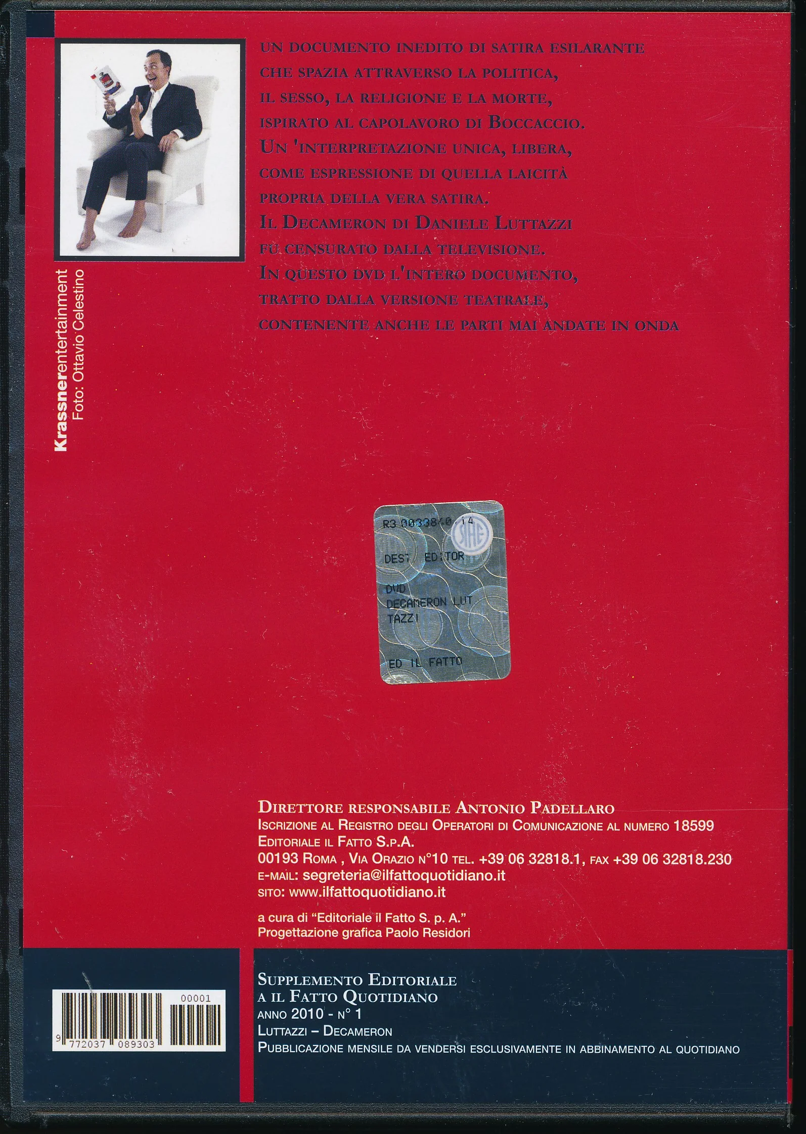 EBOND Decameron: Daniele Luttazzi DVD DB713924 - Image 2