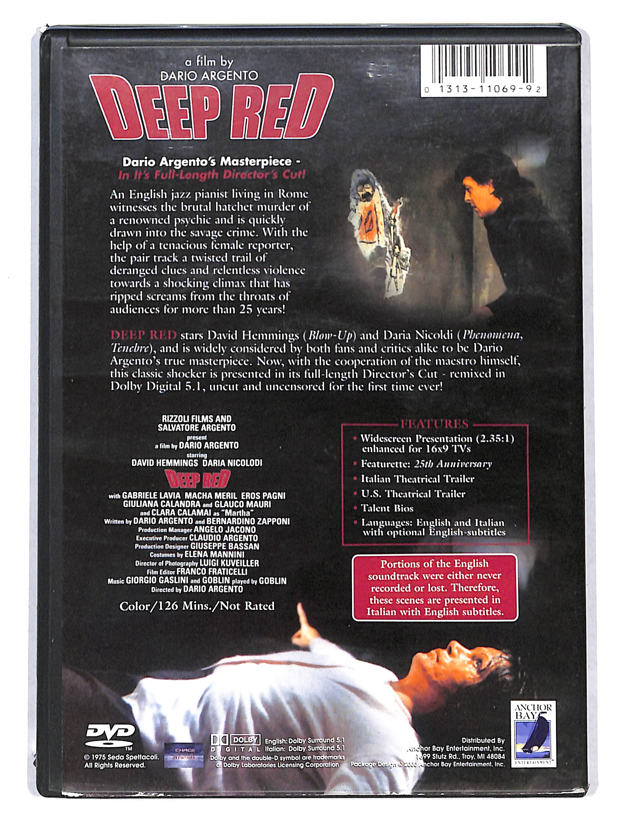 EBOND Deep Red DVD DB752650 - Image 2
