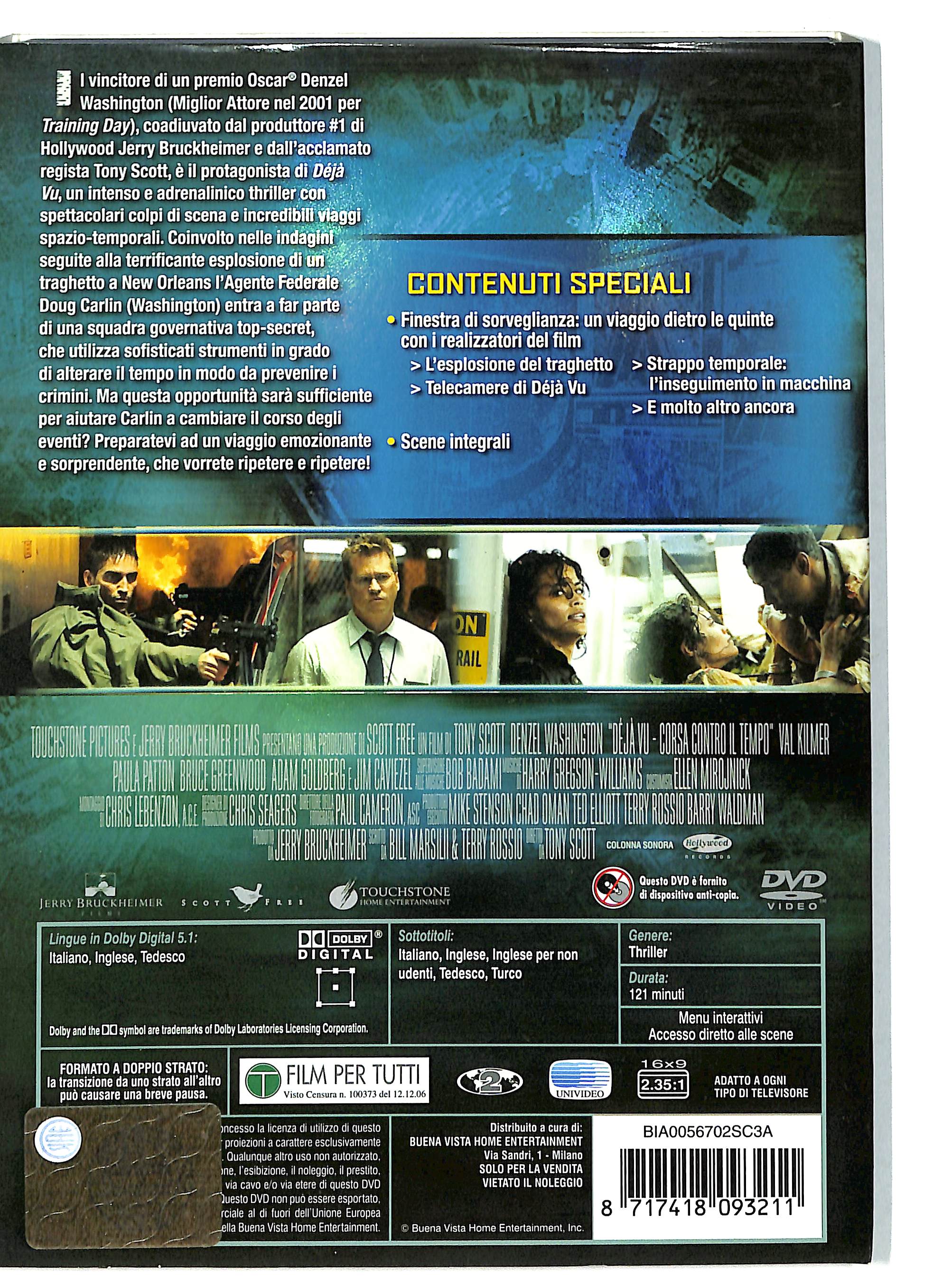 EBOND Deja vu - Corsa contro il tempo - Slipcase DVD DB711304 - Image 2