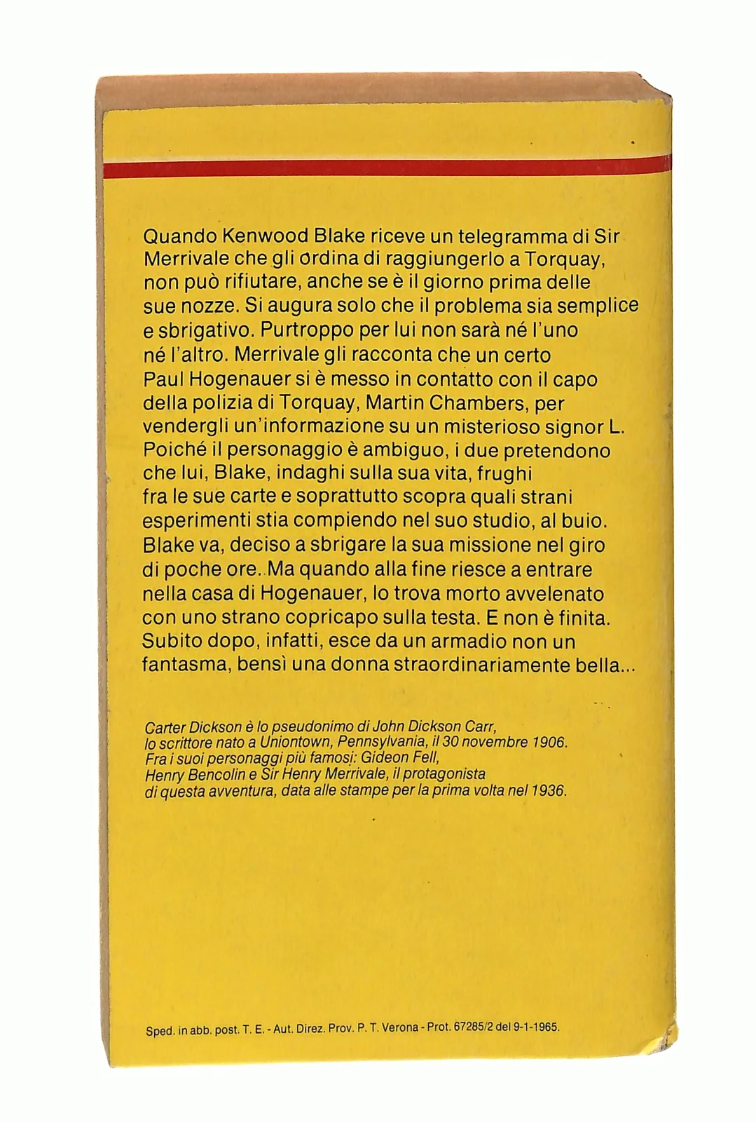 EBOND Delitto Da Burattini Dickson Classici Giallo Mondadori 1986 Libro LI048790 - Image 2