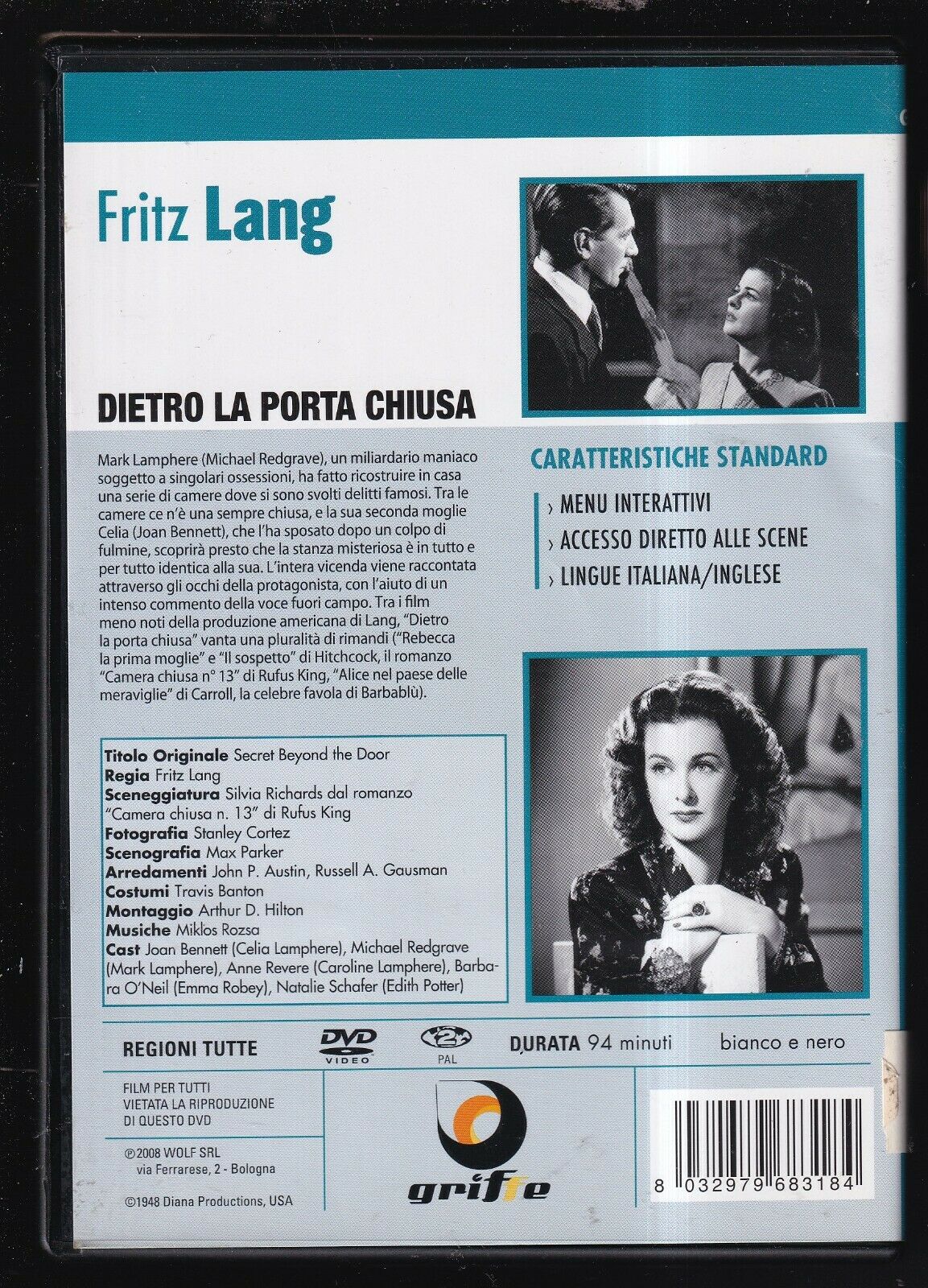 EBOND Dietro La Porta Chiusa Di Fritz Lang DVD D820828 - Image 2