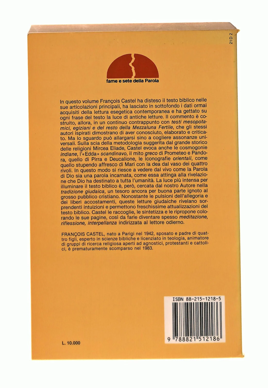 EBOND Dio Disse Francois Castel Paoline 1987 Libro LI048113 - Image 2