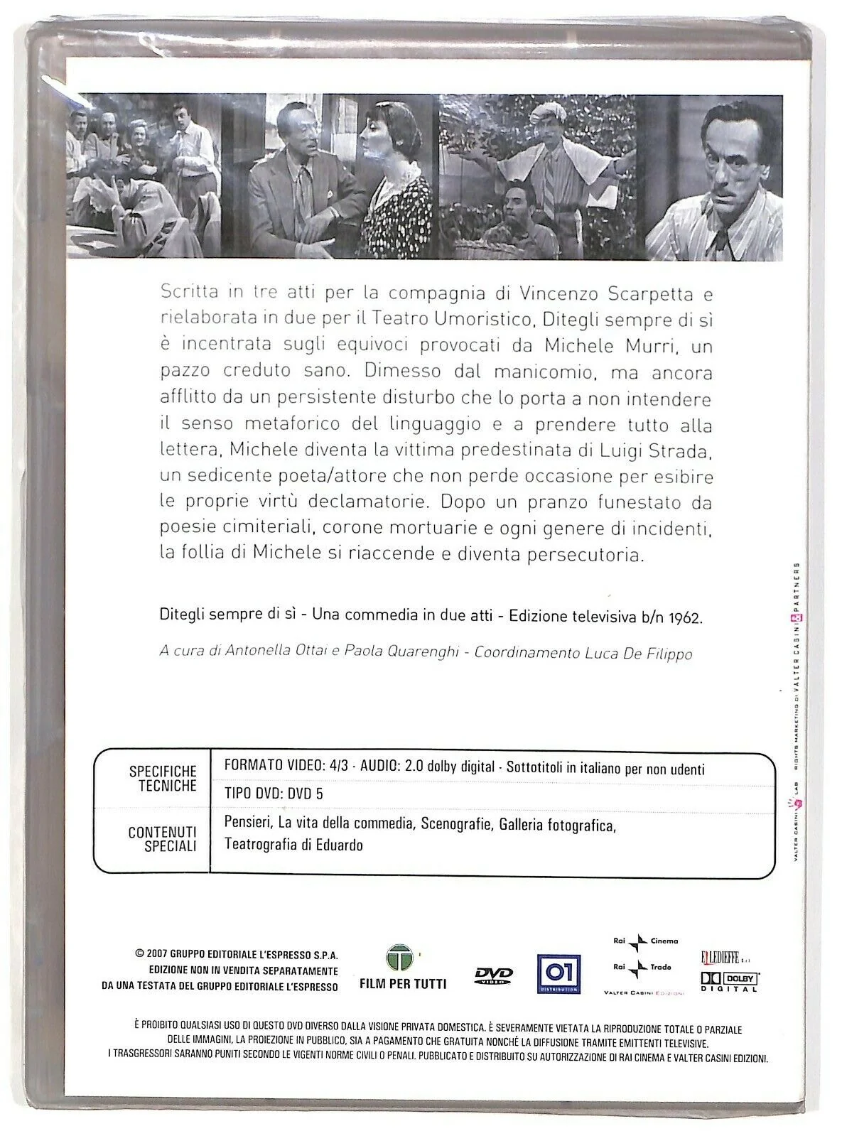 EBOND Ditegli Sempre Di Si - Le Commedie Di Eduardo Vol.7 Editoriale DVD DB768826 - Image 2
