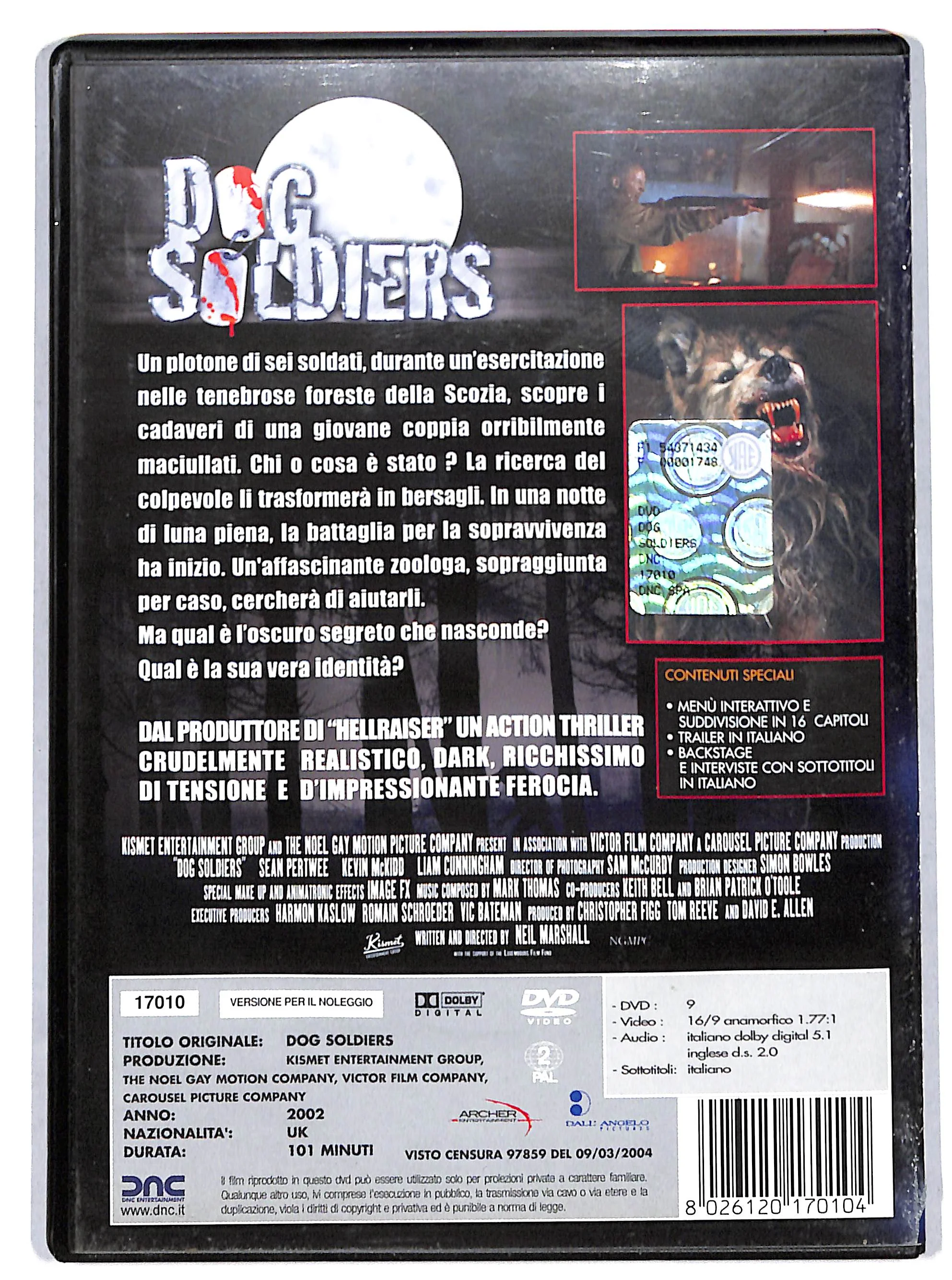 EBOND Dog Soldiers NOLEGGIO DVD DB757305 - Image 2