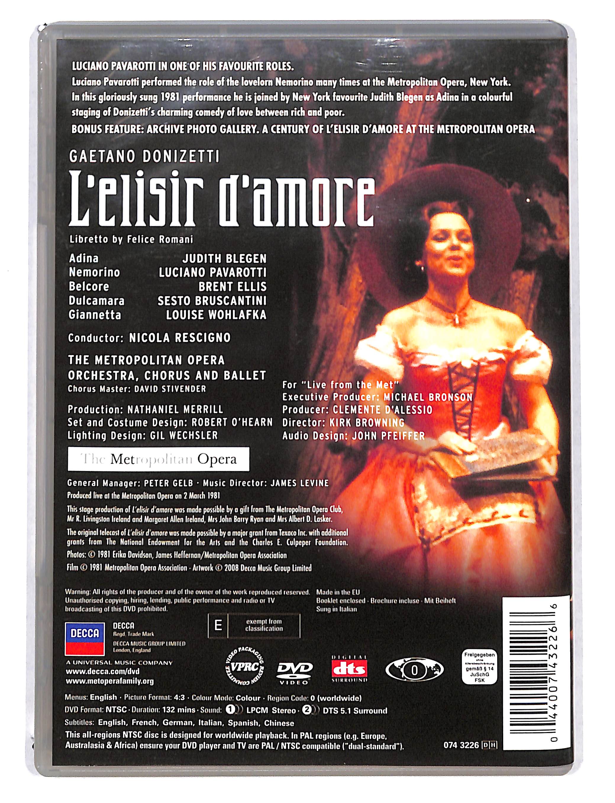 EBOND Donizetti L'elisir d'amore - Rescigno EDITORIALE DVD DB740125 - Image 2