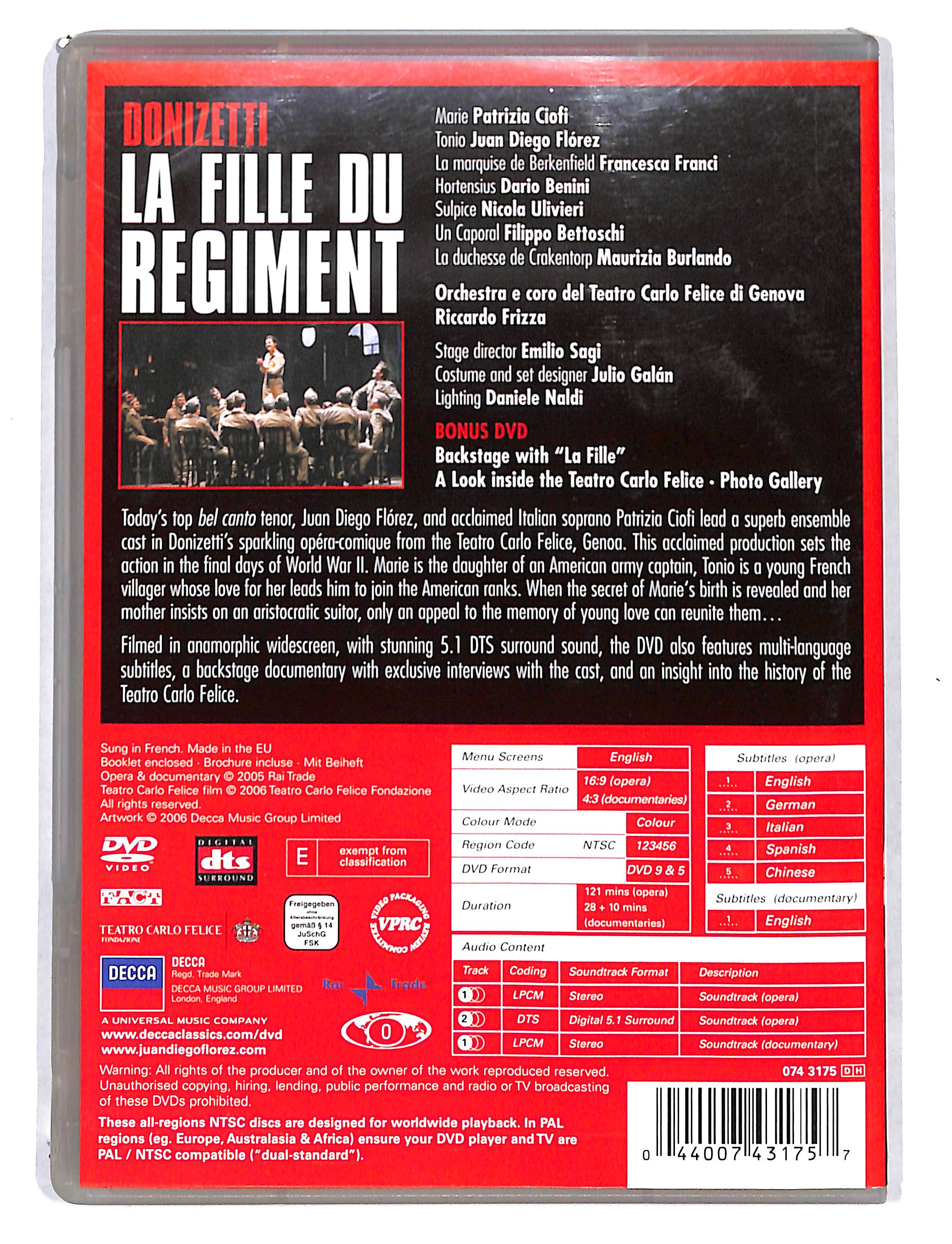 EBOND Donizetti - la fille du Regiment DVD DB723156 - Image 2