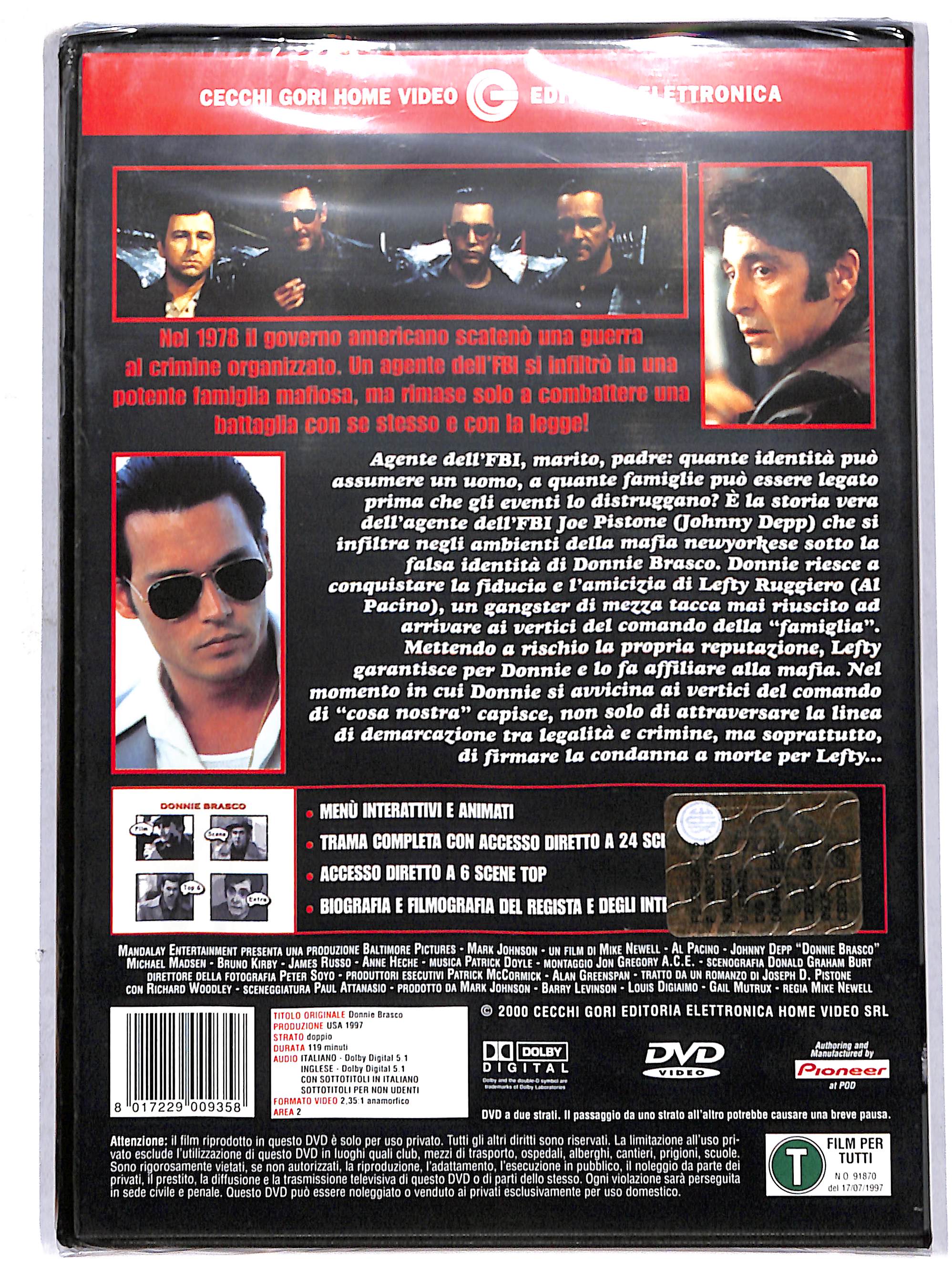 EBOND Donnie Brasco - un uomo diviso in due DVD DB764360 - Image 2