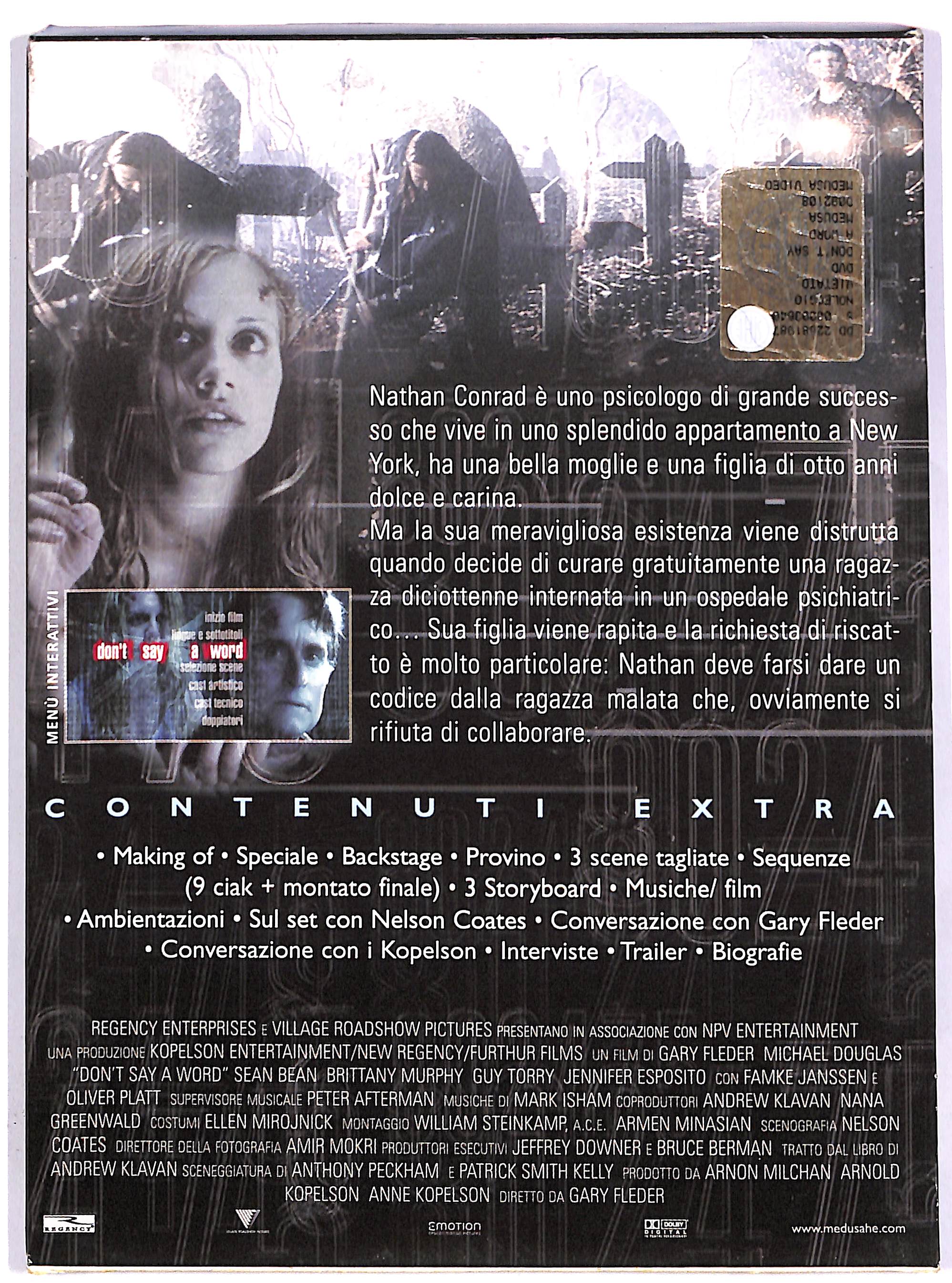 EBOND Dont' Say a Word DIGIPACK DVD DB760119 - Image 2