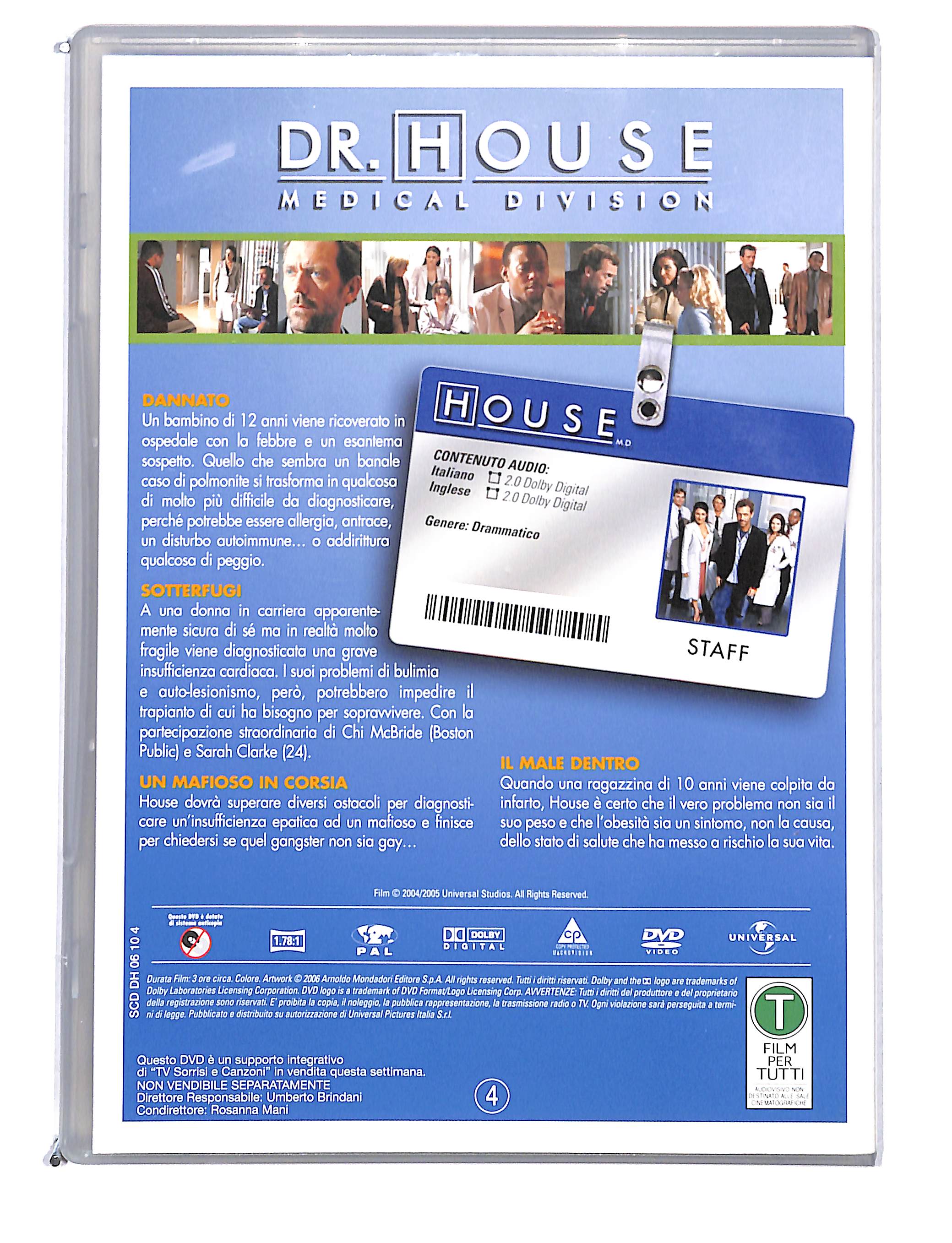 EBOND Dr house medical division stagione uno disco 4 EDITORIALE DVD DB750709 - Image 2