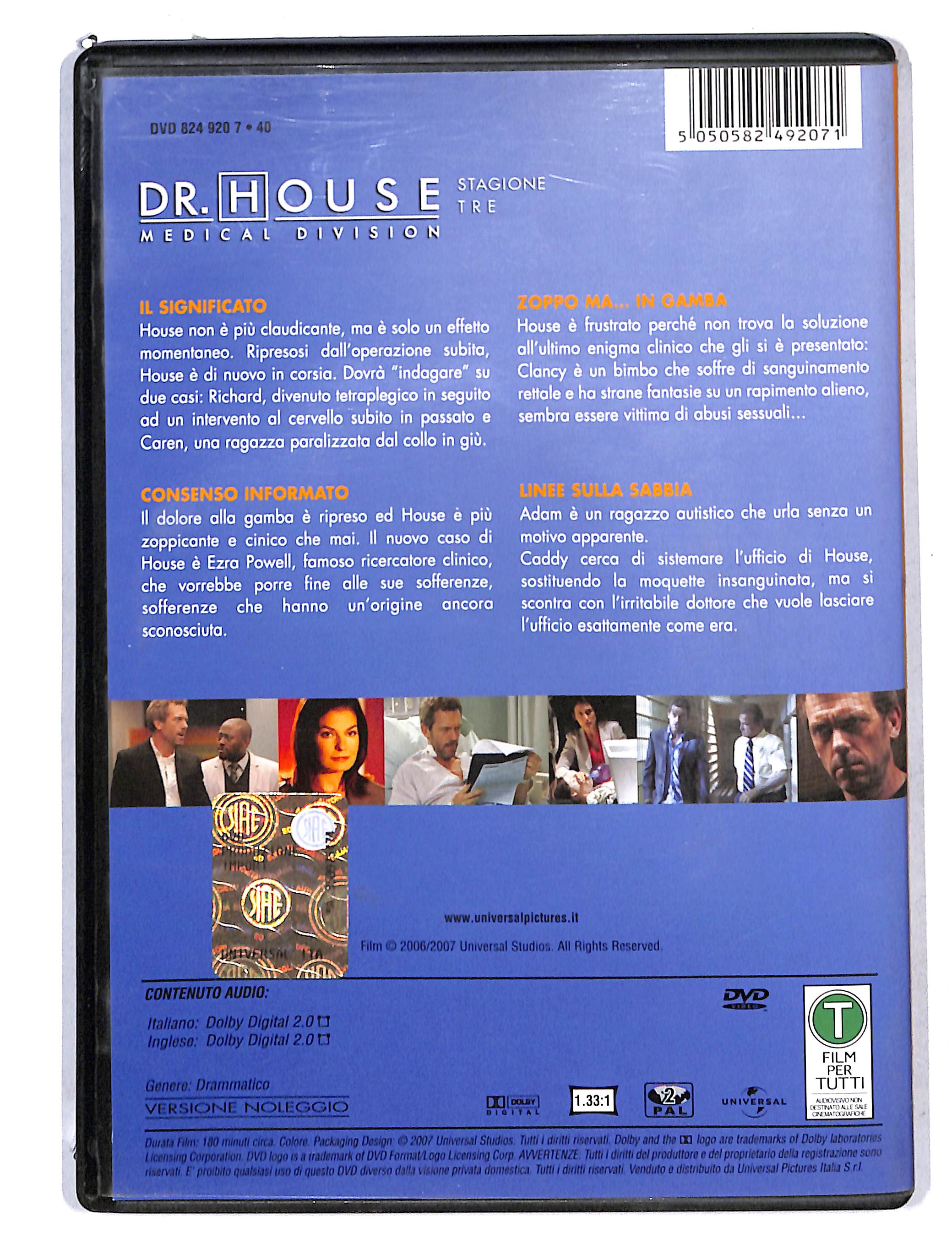 EBOND DR.House stagione tre disco 1 episodi 1-4 NOLEGGIO DVD DB751814 - Image 2