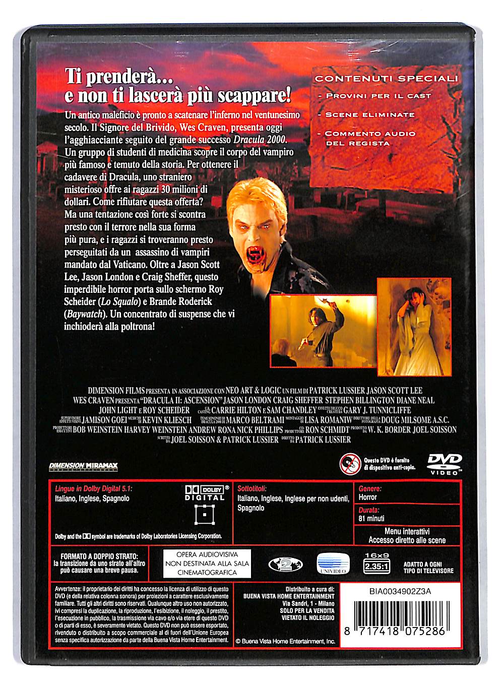 EBOND Dracula II Ascension NOLEGGIO DVD DB757303 - Image 2