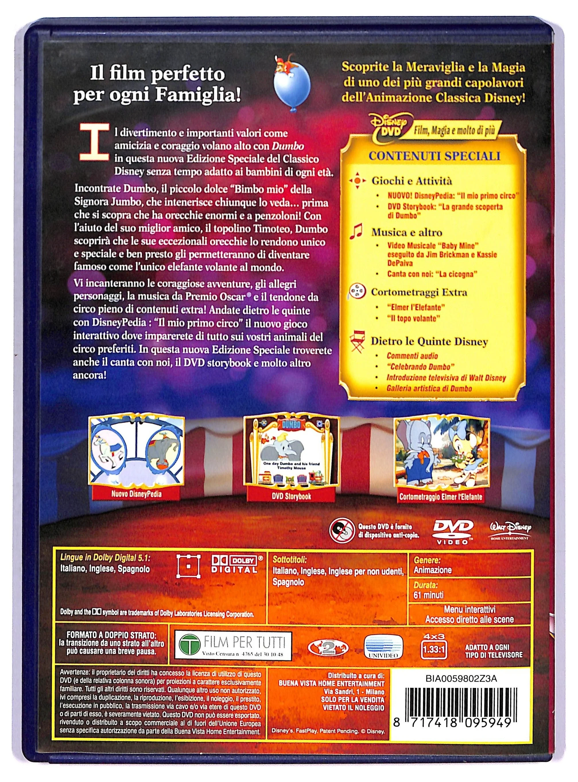 EBOND Dumbo Special Edition I Classici Disney DVD DB744133 - Image 2