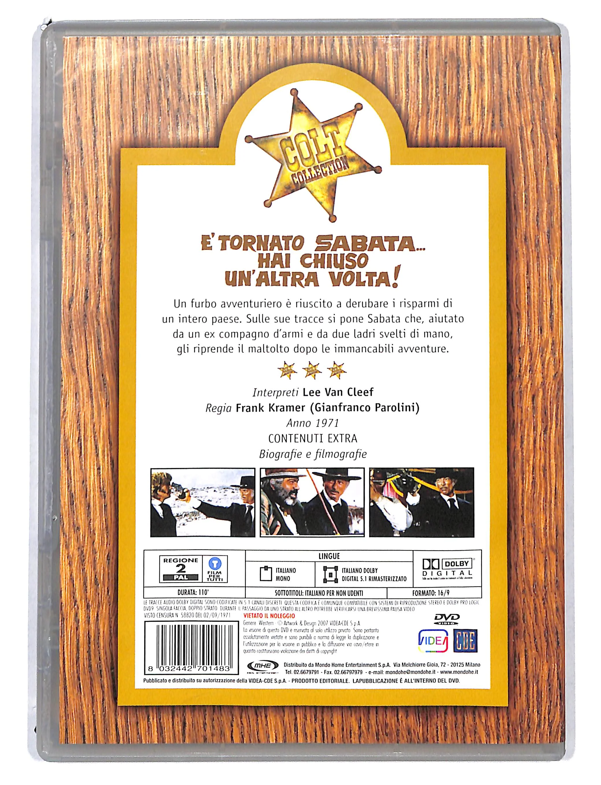 EBOND E Tornato sabata hai chiuso un'altra volta EDITORIALE DVD DB753849 - Image 2