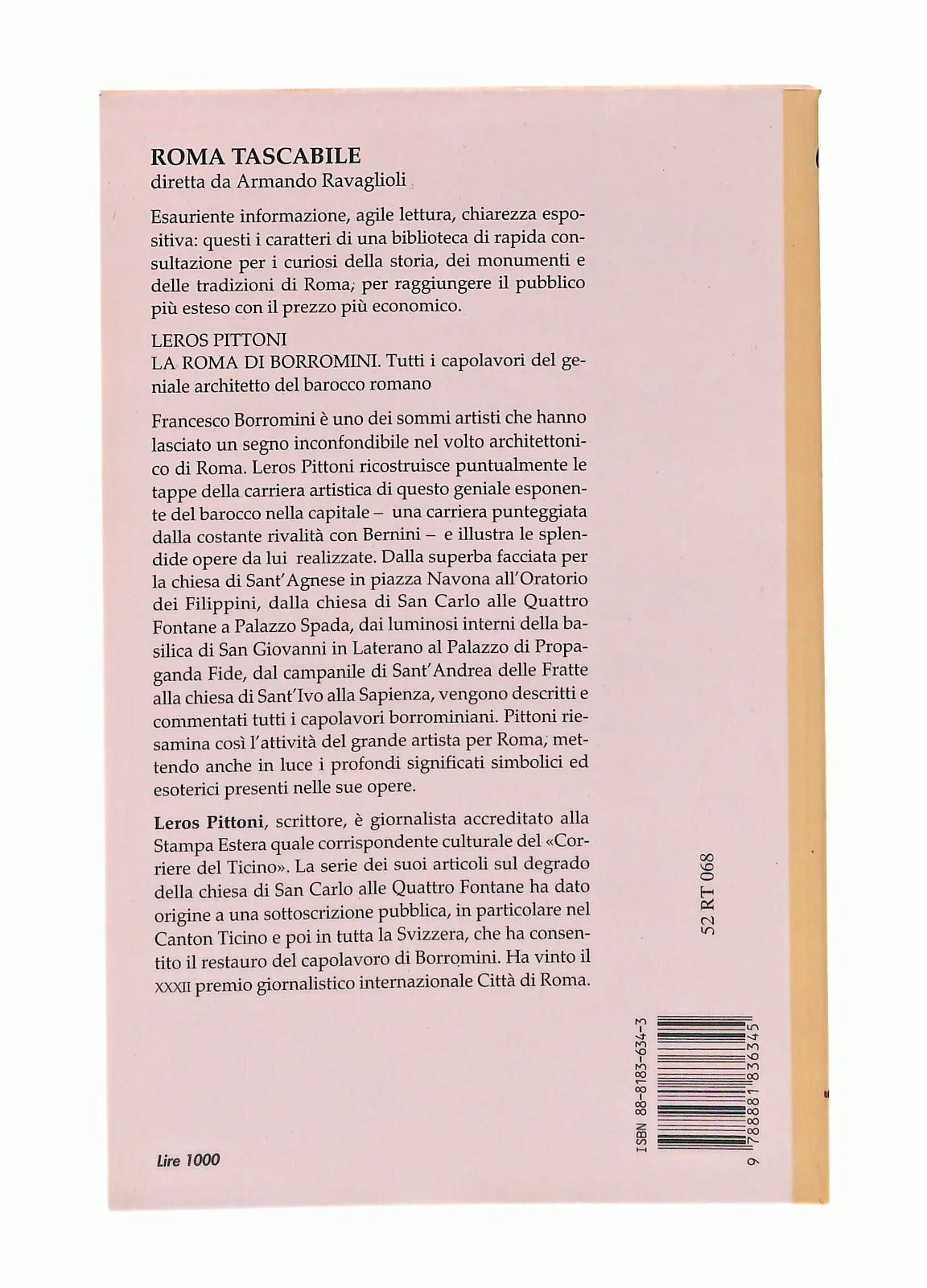 EBOND Ebon La Roma Di Borromini Leros Pittoni Newton Libro LI047289 - Image 2
