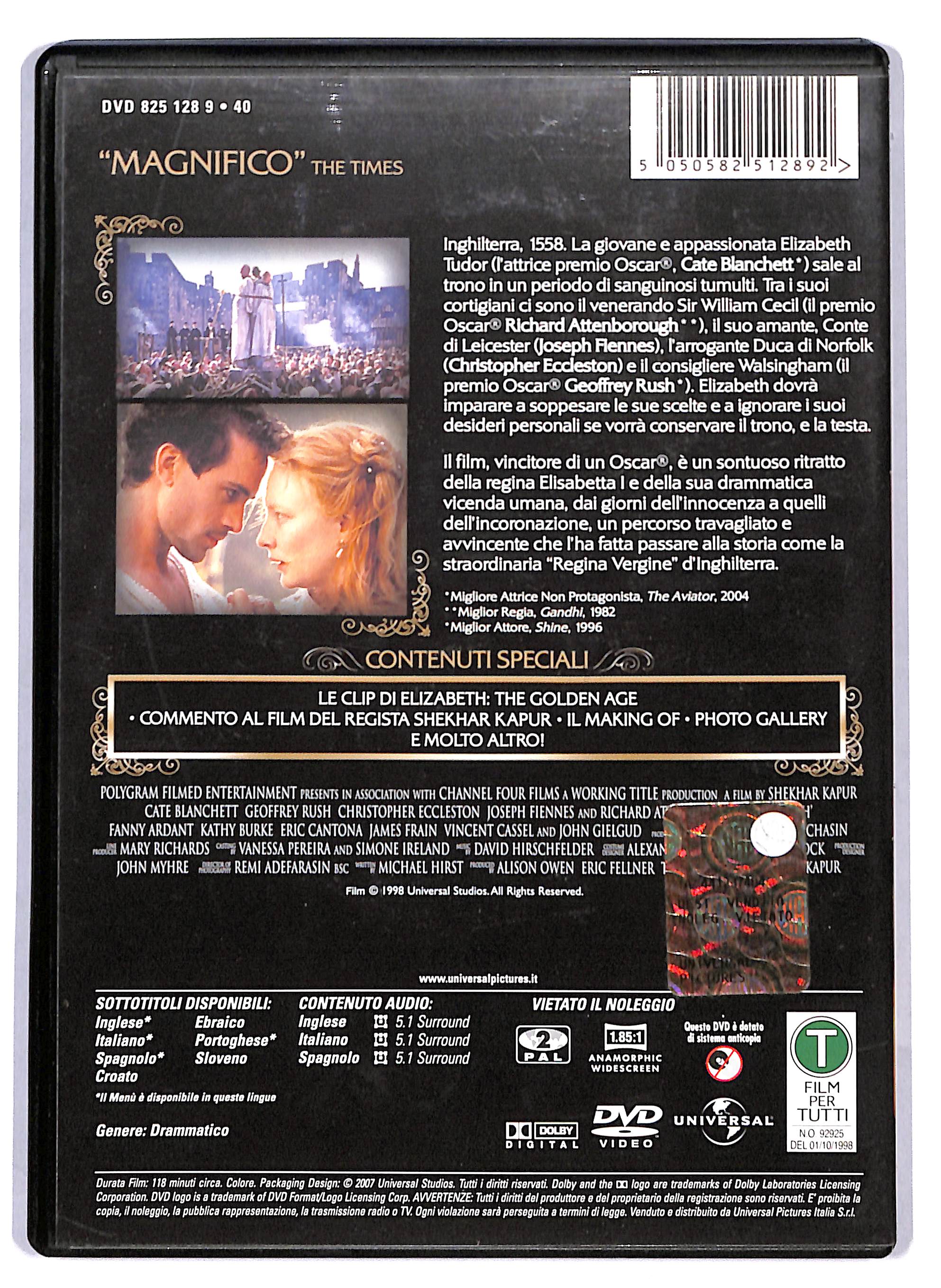 EBOND Elizabeth EDIZIONE SPECIALE DVD DB716358 - Image 2