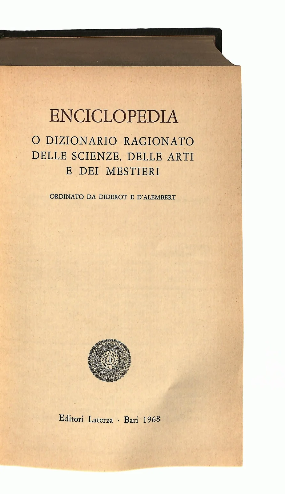 EBOND Enciclopedia Diderot Laterza 1968 Libro LI046856 - Image 2