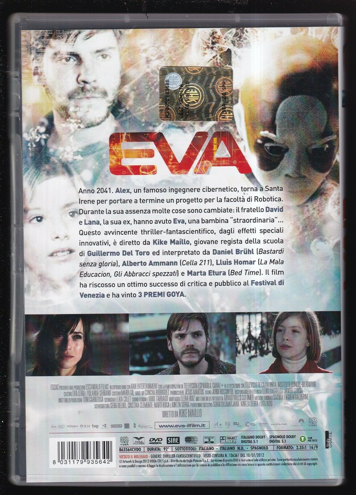 EBOND Eva (2011) Di Kike Maillo NOLEGGIO DVD DB725265 - Image 2