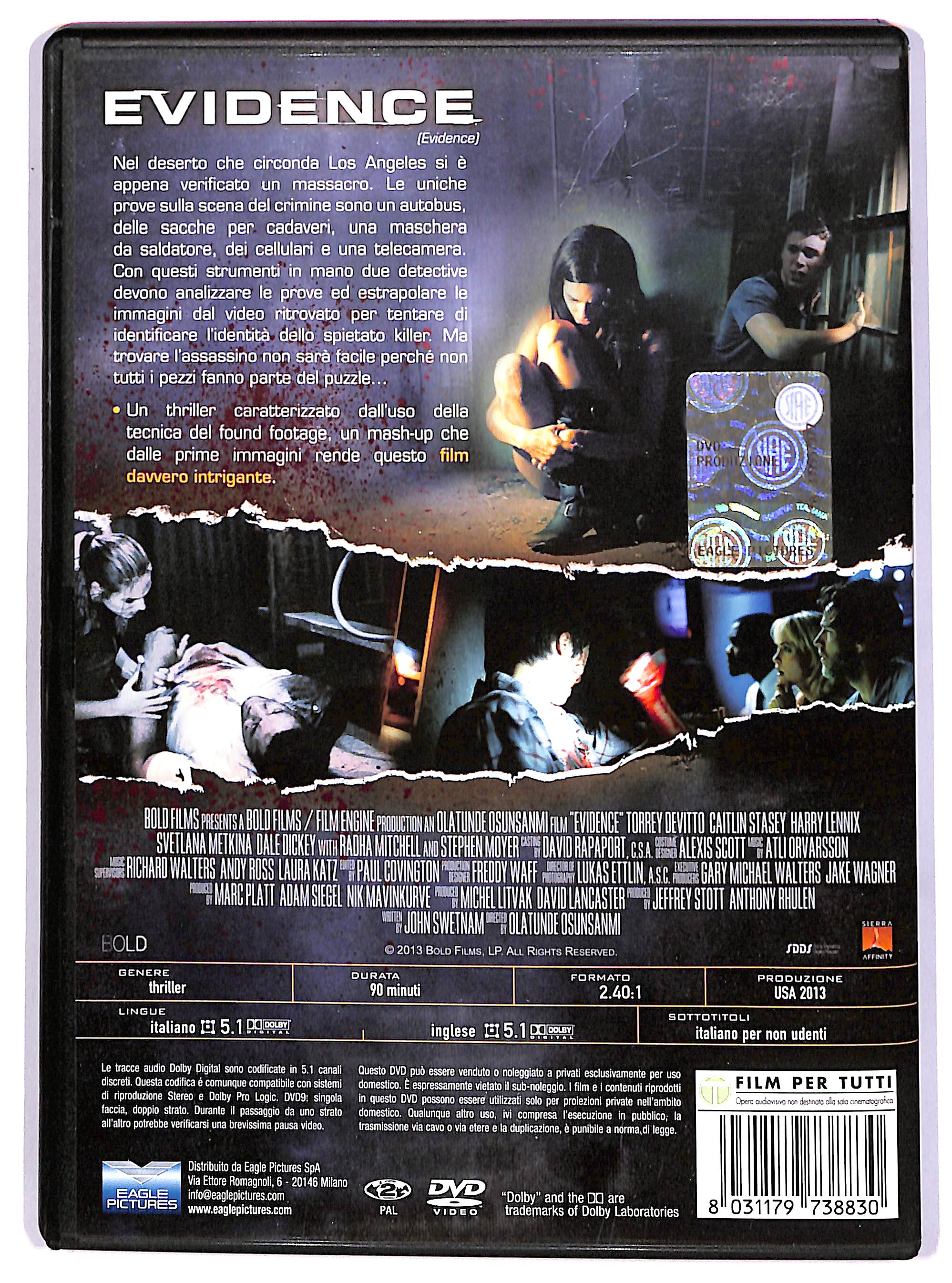 EBOND Evidence NOLEGGIO DVD DB738629 - Image 2