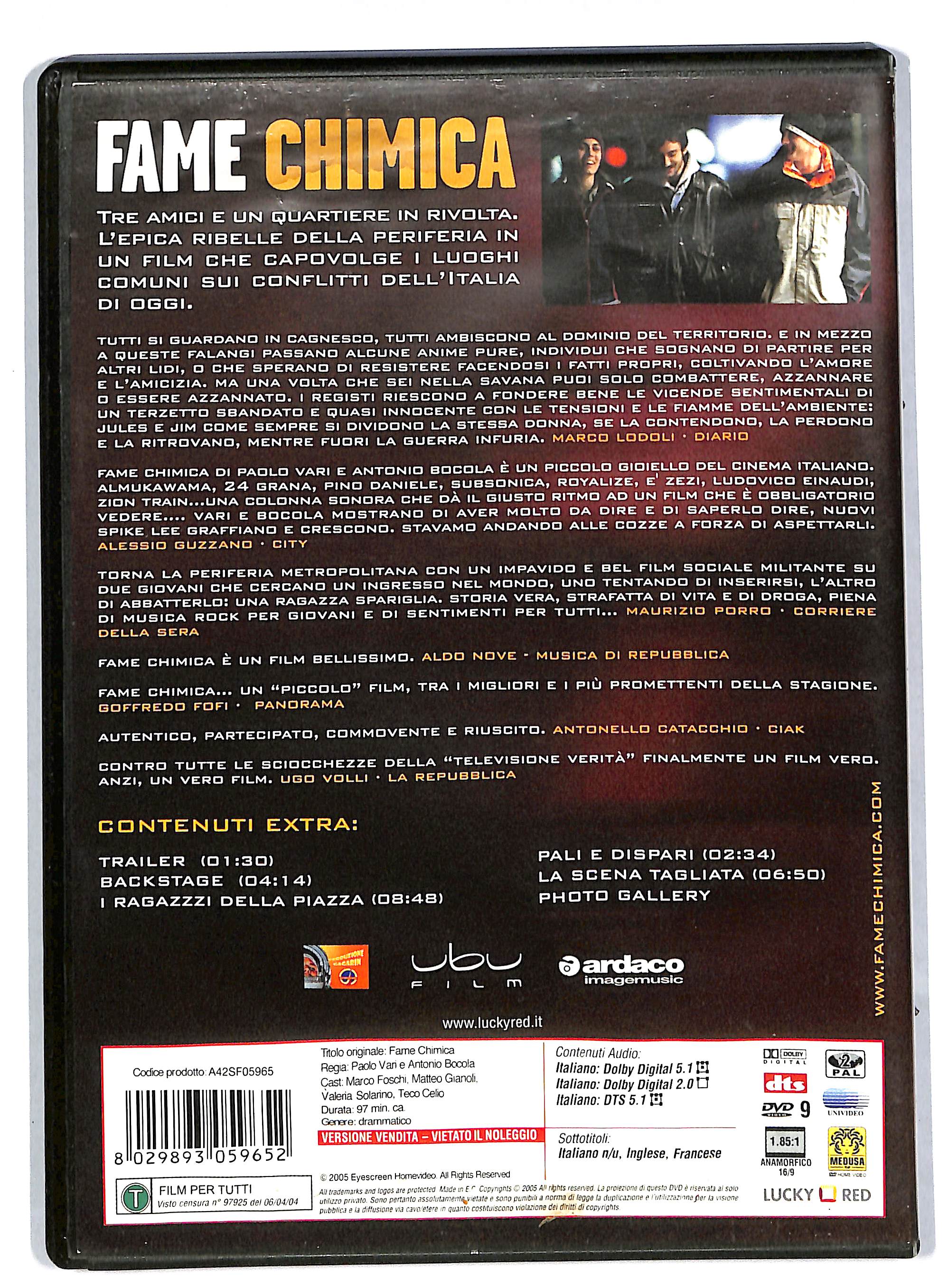 EBOND Fame chimica NOLEGGIO DVD DB734940 - Image 2