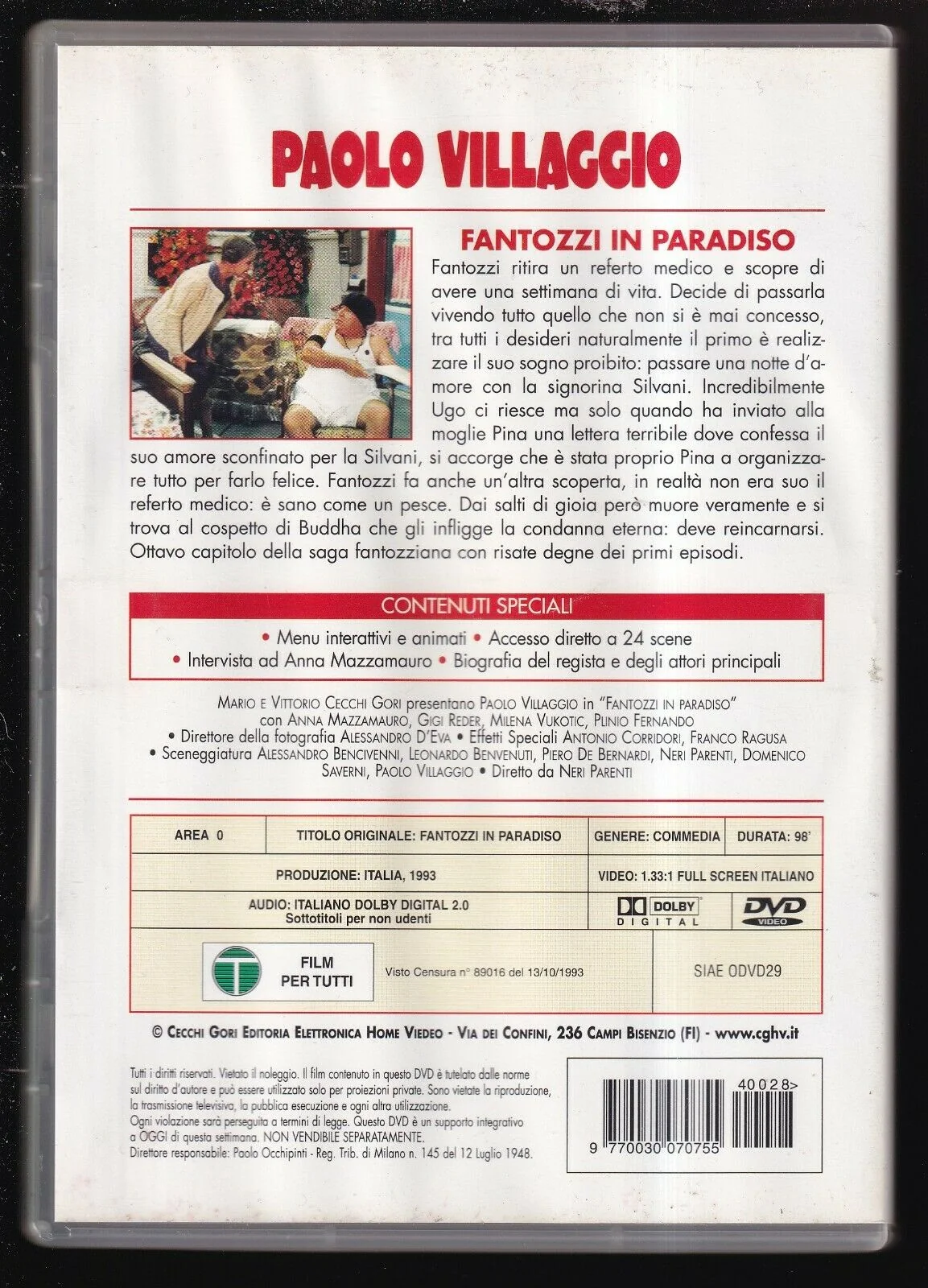 EBOND Fantozzi In Paradiso DVD DB746907 - Image 2