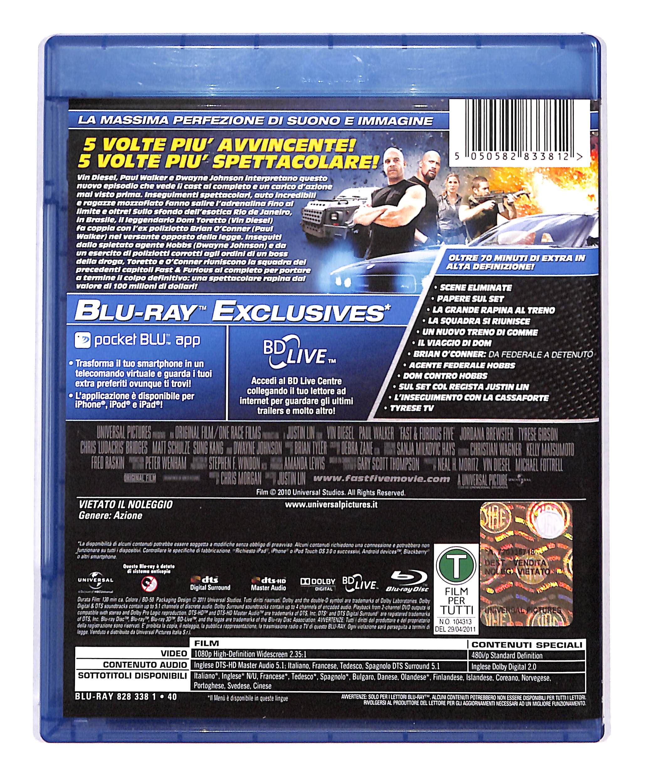 EBOND Fast & furious 5 BLURAY DB692204 - Image 2