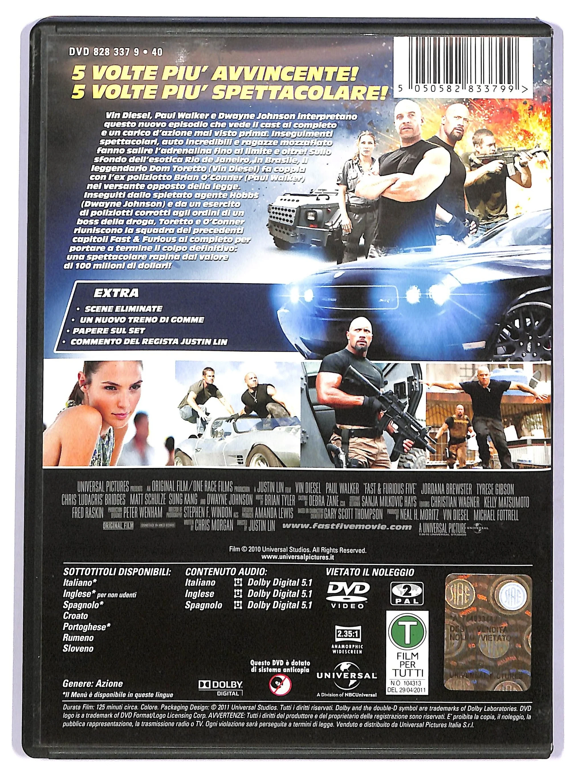 EBOND fast & furious 5 DVD DB752627 - Image 2