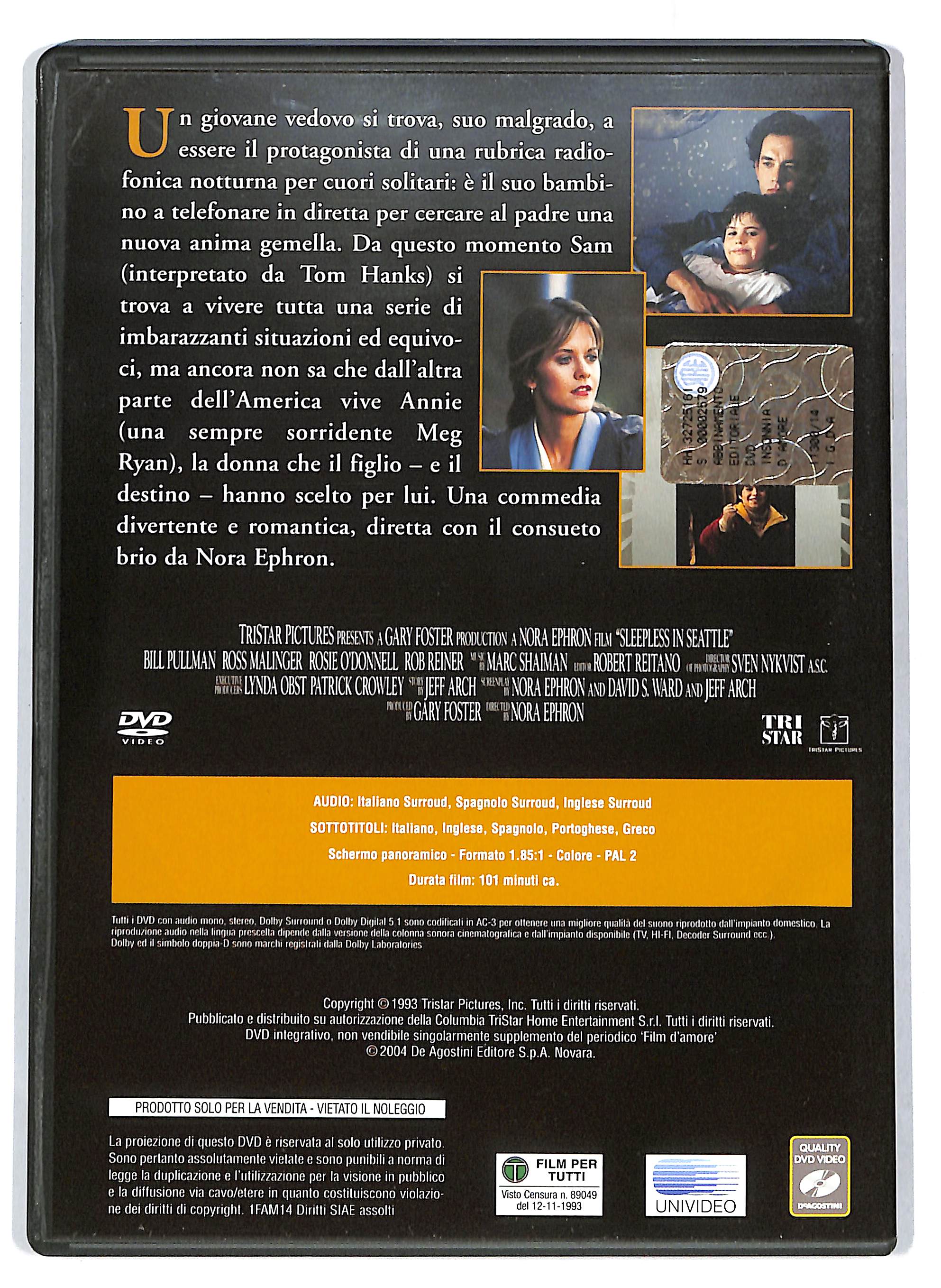 EBOND Film d'amore - Insonnia d'amore EDITORIALE DVD DB755812 - Image 2