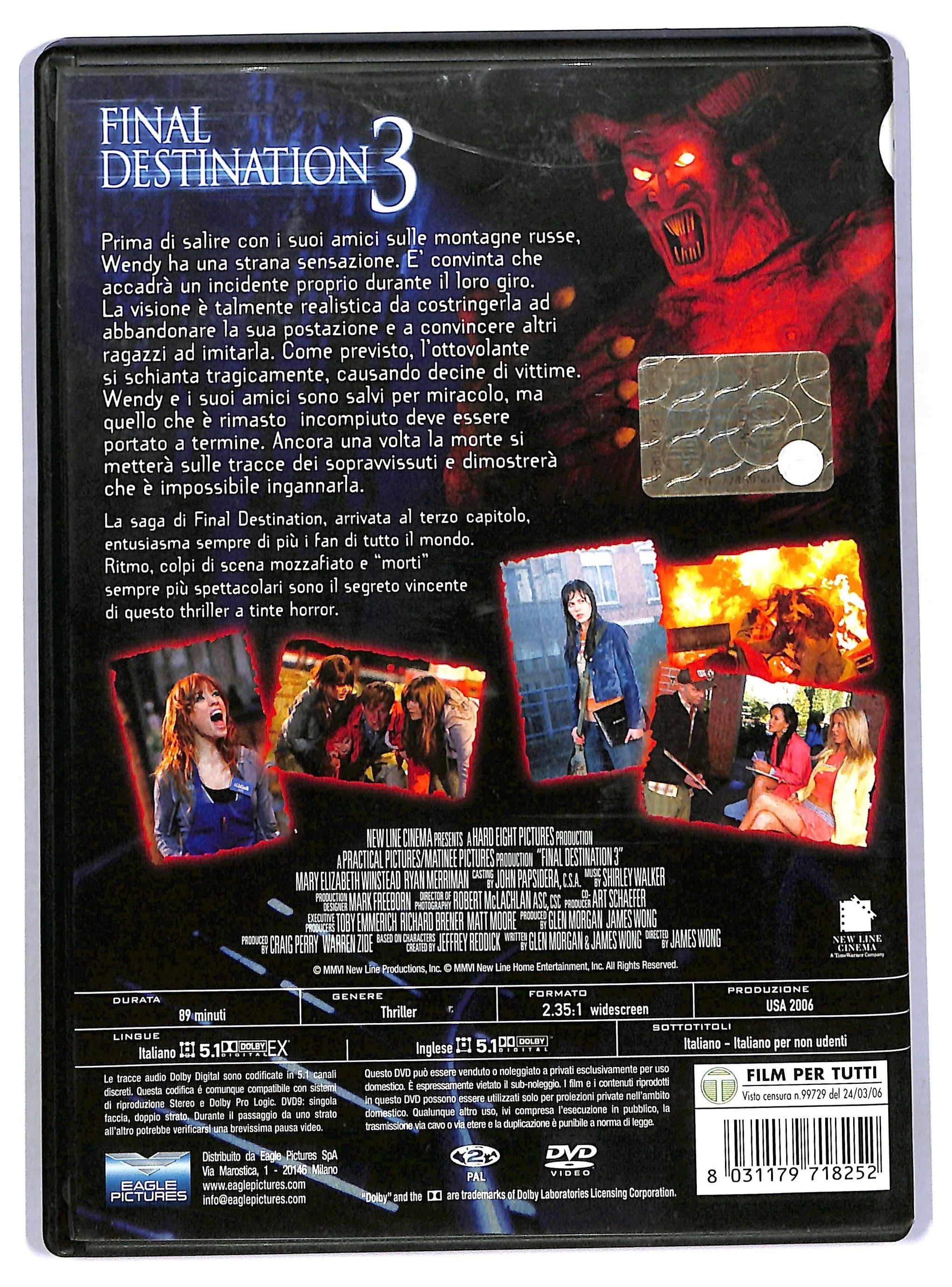 EBOND FINAL DESTINATION 3 (2006) NOLEGGIO DVD DB740860 - Image 2