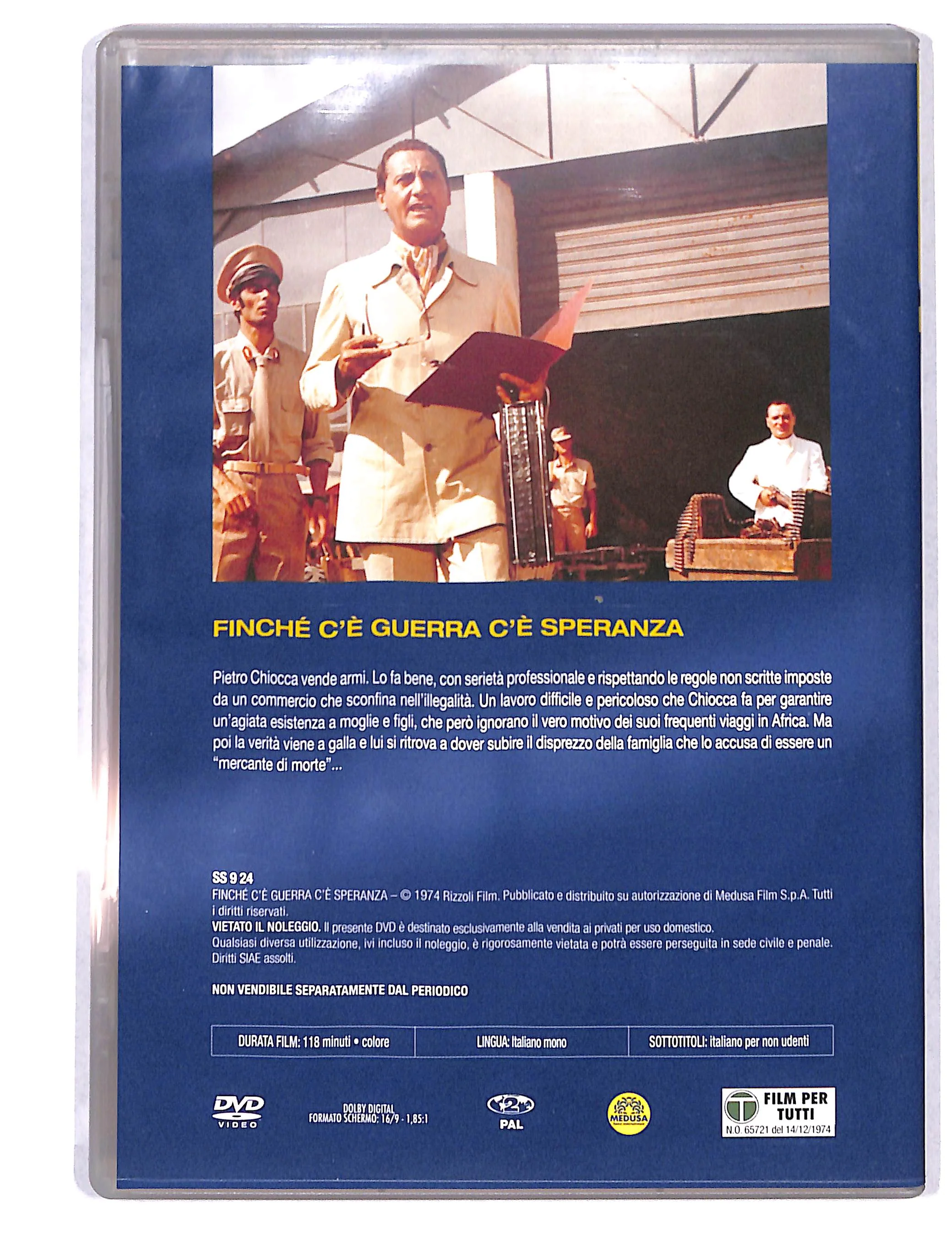 EBOND Finche c'e guerra c'e speranza EDITORIALE DVD DB736843 - Image 2