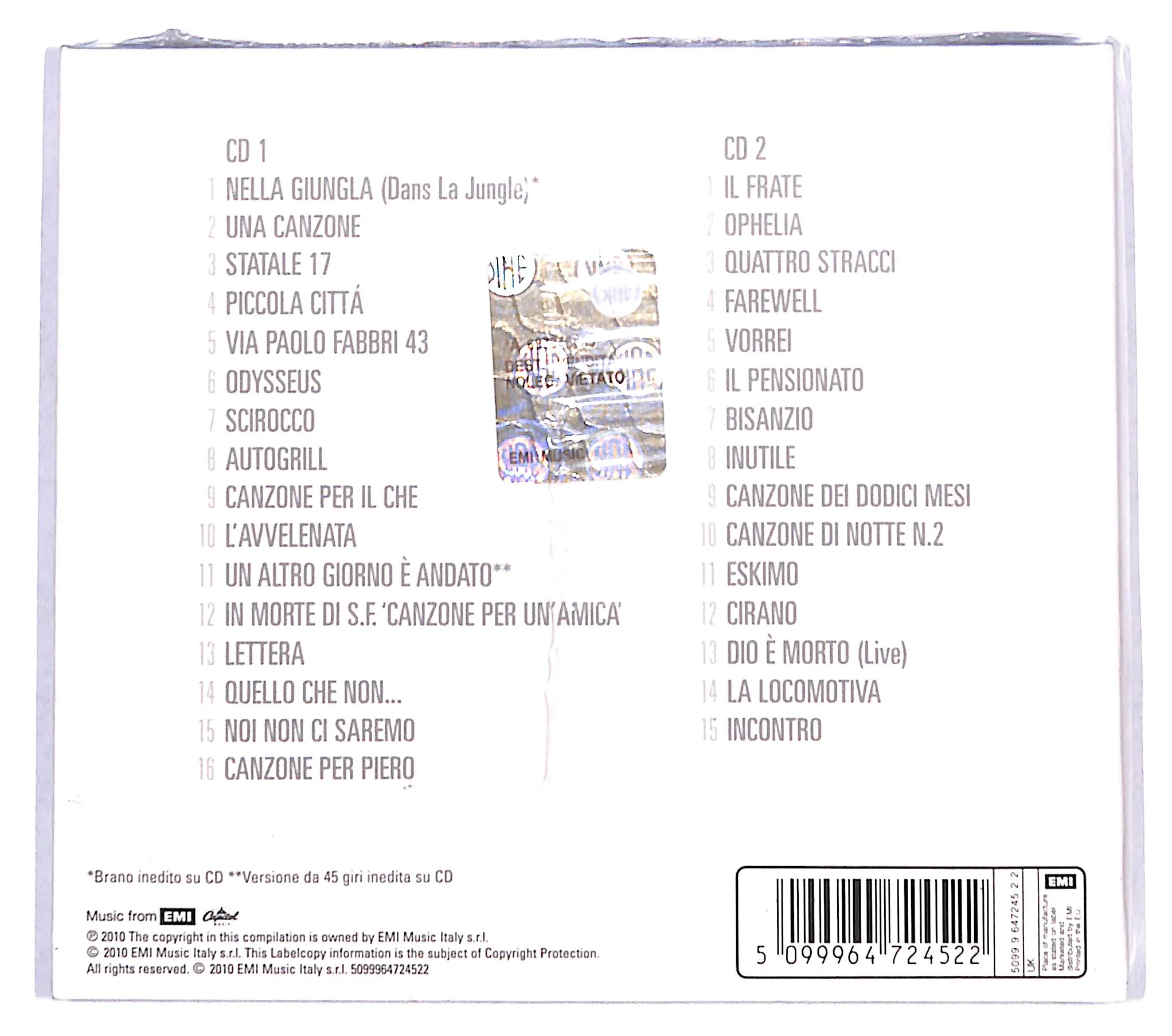 EBOND Francesco Guccini - Storia Di Altre Storie DIGIPACK CD CB062020 - Image 2
